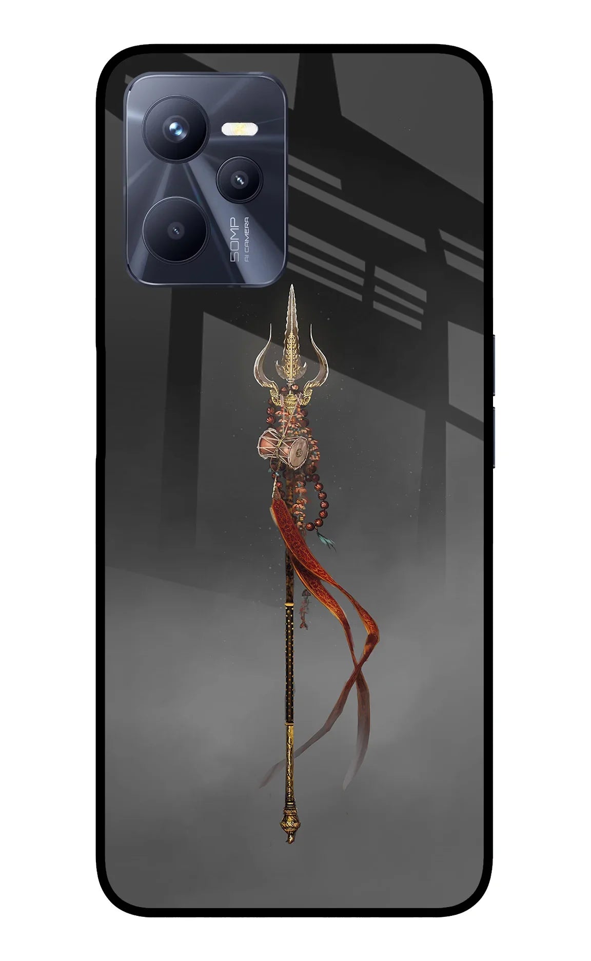Shiv Trishul Realme C35 Glass Case - Shiv Trishul Realme C35 Glass Case Shiv Trishul Realme C35 Glass Case