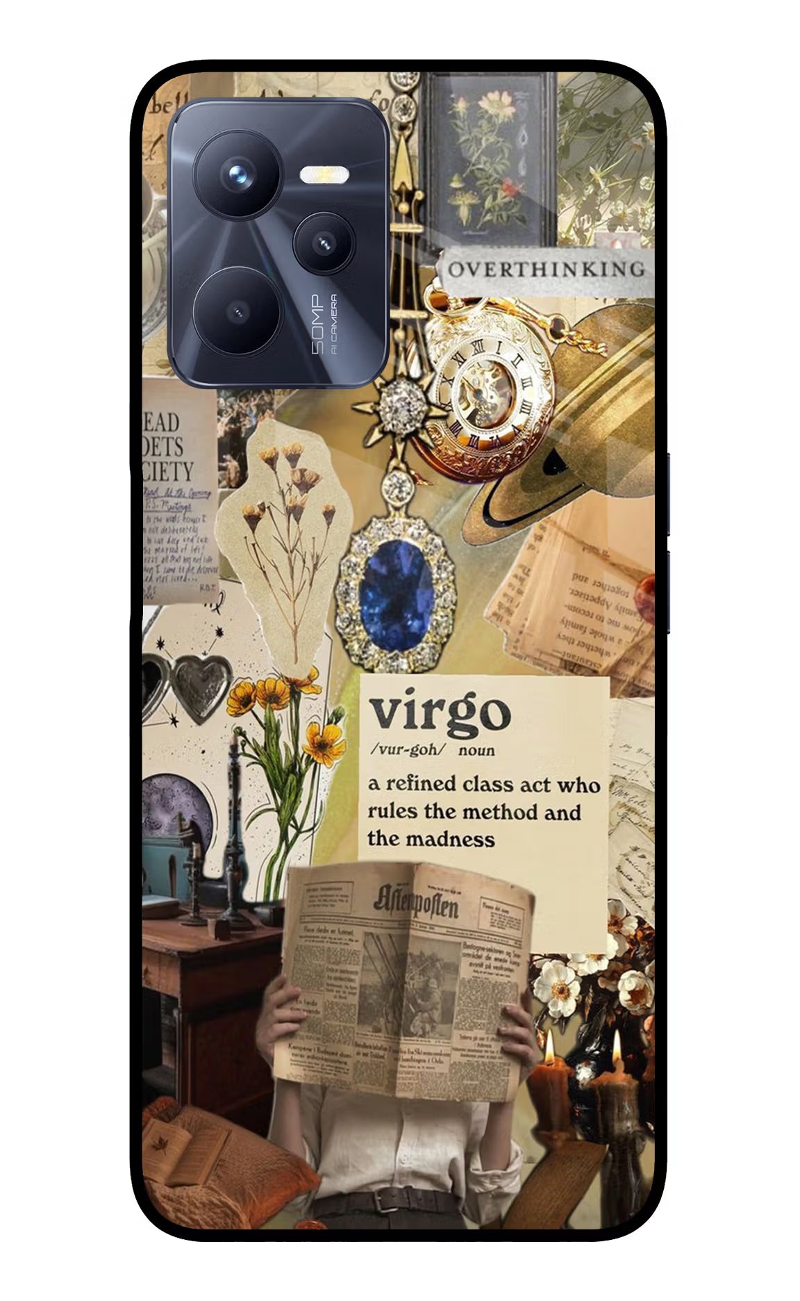 Virgo Zodiac Realme C35 Glass Case - Virgo Zodiac Realme C35 Glass Case Virgo Zodiac Realme C35 Glass Case
