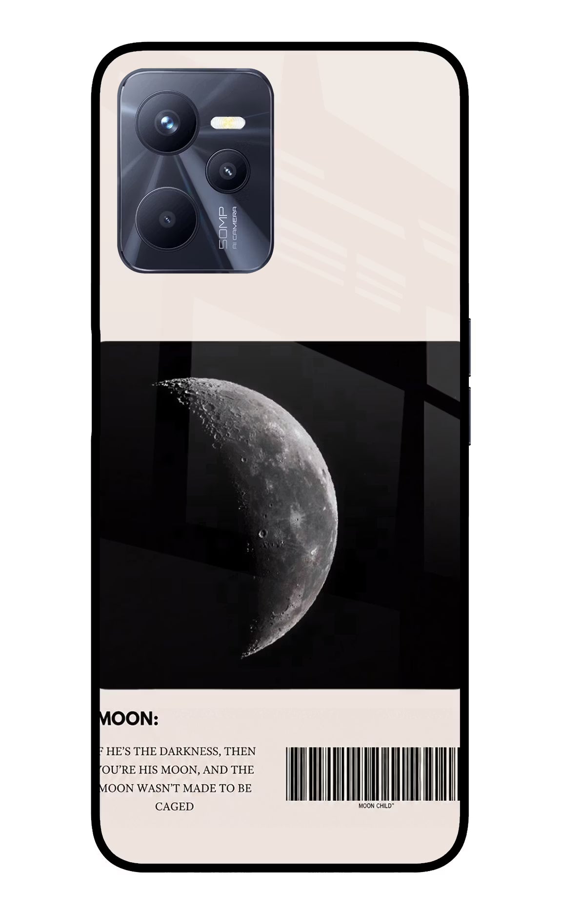 Moon Phase Realme C35 Glass Case - Moon Phase Realme C35 Glass Case Moon Phase Realme C35 Glass Case