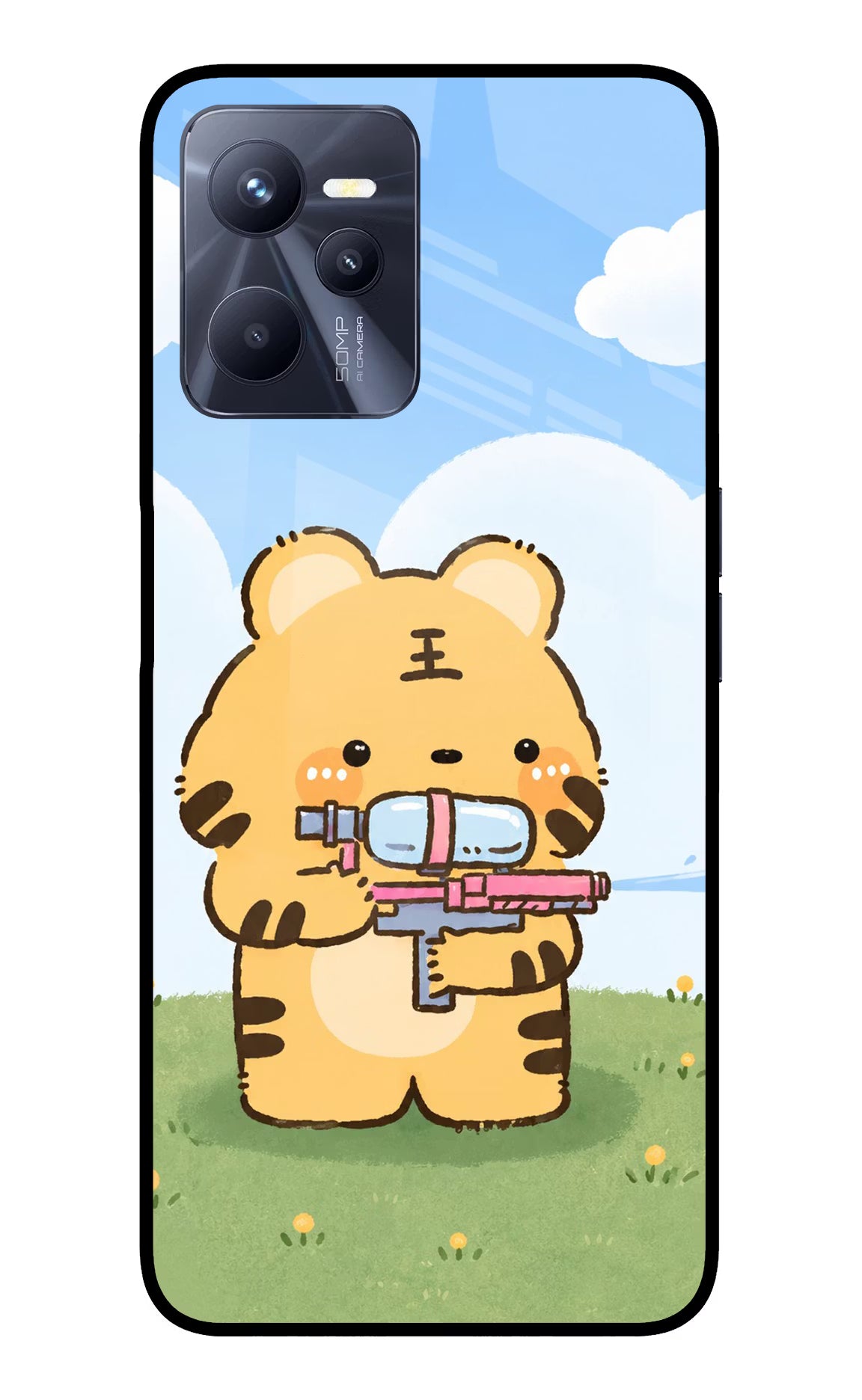 Tiger Treat Realme C35 Glass Case - Tiger Treat Realme C35 Glass Case Tiger Treat Realme C35 Glass Case