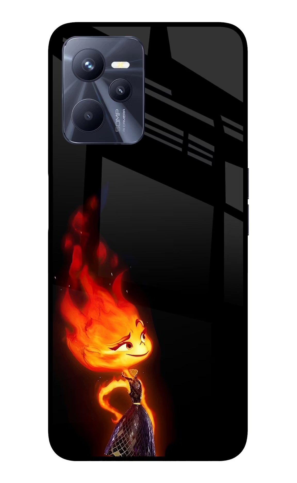 Ember Flame Realme C35 Glass Case - Ember Flame Realme C35 Glass Case Ember Flame Realme C35 Glass Case