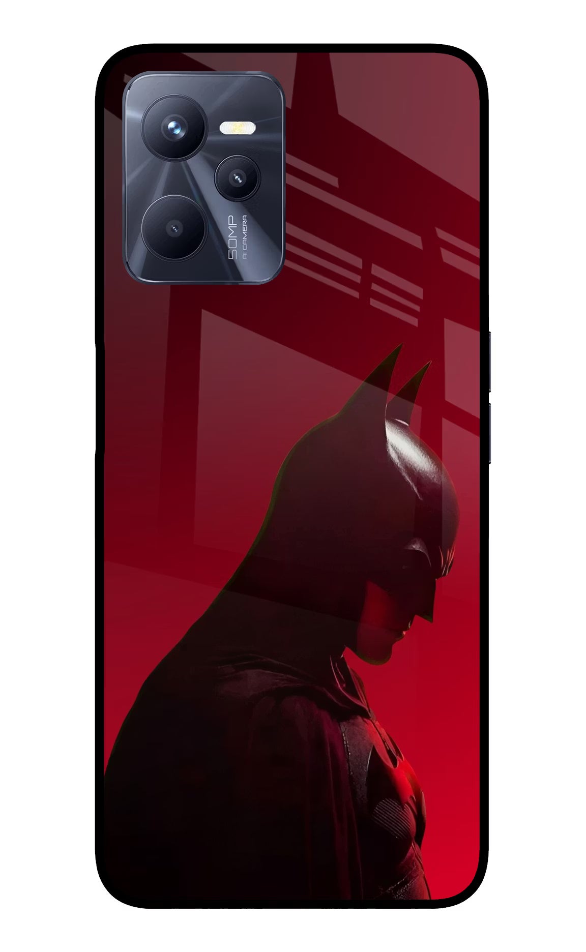 Dark Knight Realme C35 Glass Case - Dark Knight Realme C35 Glass Case Dark Knight Realme C35 Glass Case