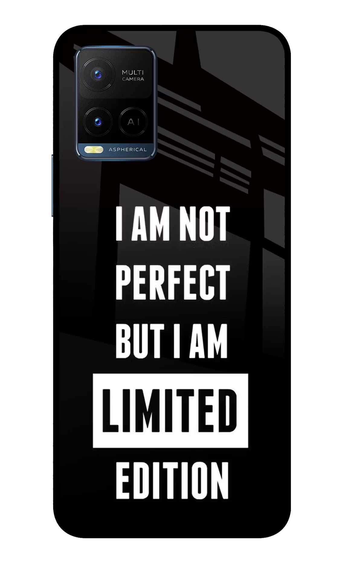 I Am Not Perfect But I Am Limited Edition Vivo Y33T Glass Case - I Am Not Perfect But I Am Limited Edition Vivo Y33T Glass Case I Am Not Perfect But I Am Limited Edition Vivo Y33T Glass Case