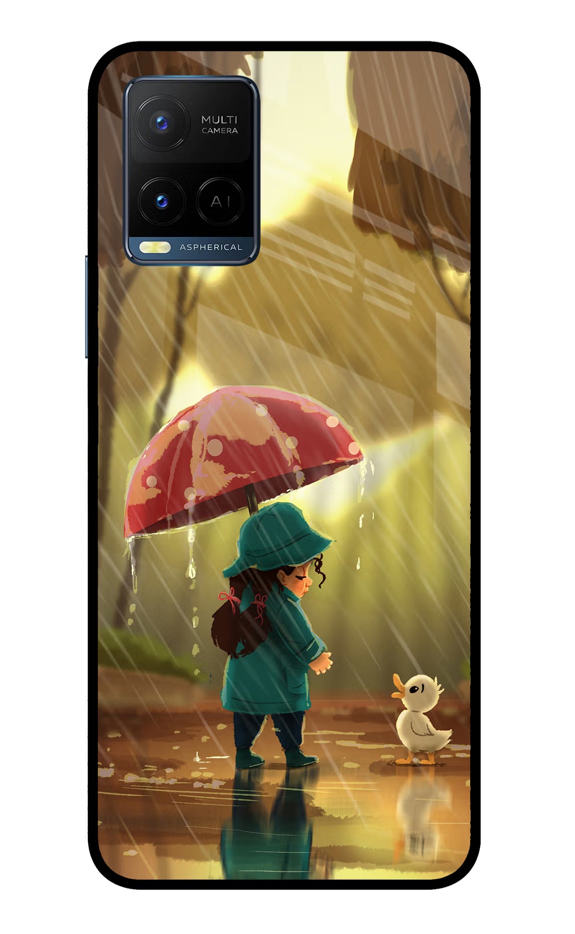 Rainy Day Vivo Y33T Glass Case - Rainy Day Vivo Y33T Glass Case Rainy Day Vivo Y33T Glass Case