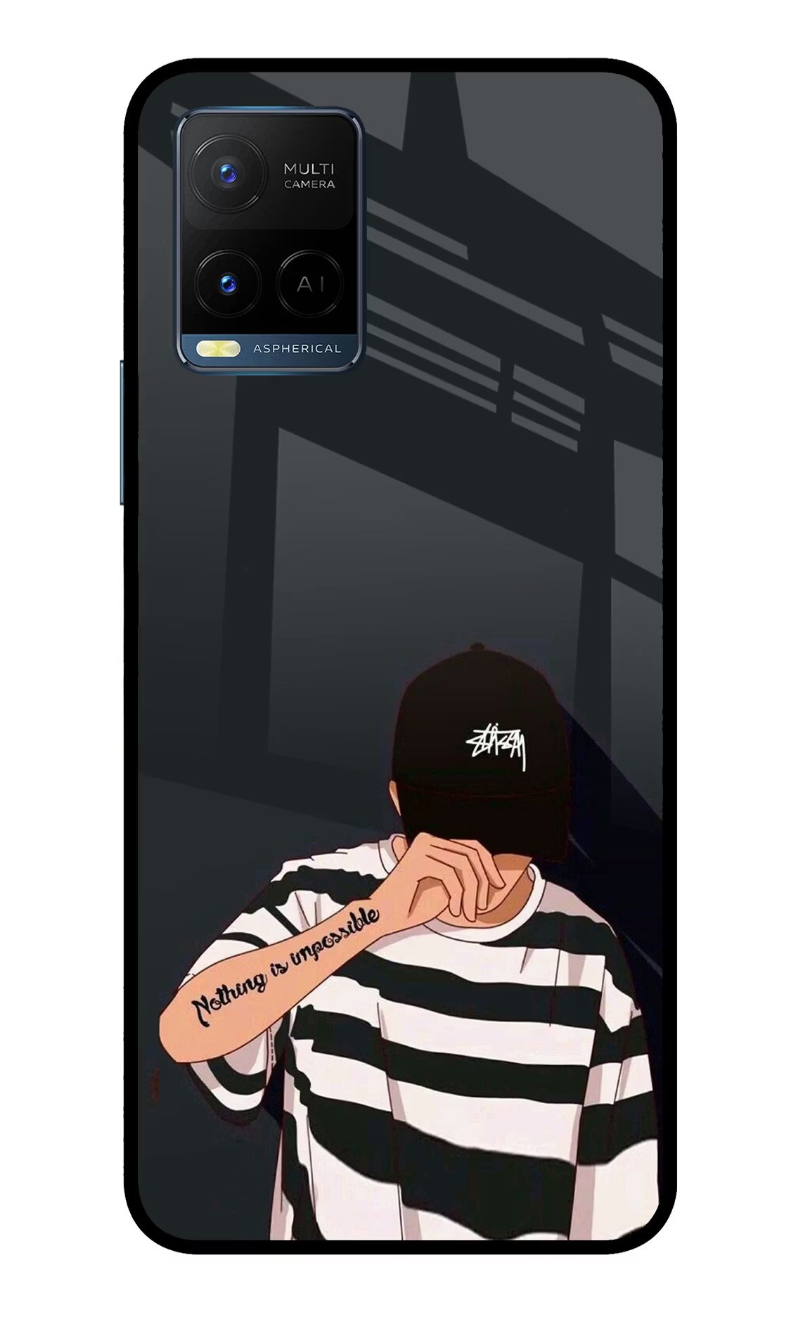 Aesthetic Boy Vivo Y33T Glass Case - Aesthetic Boy Vivo Y33T Glass Case Aesthetic Boy Vivo Y33T Glass Case