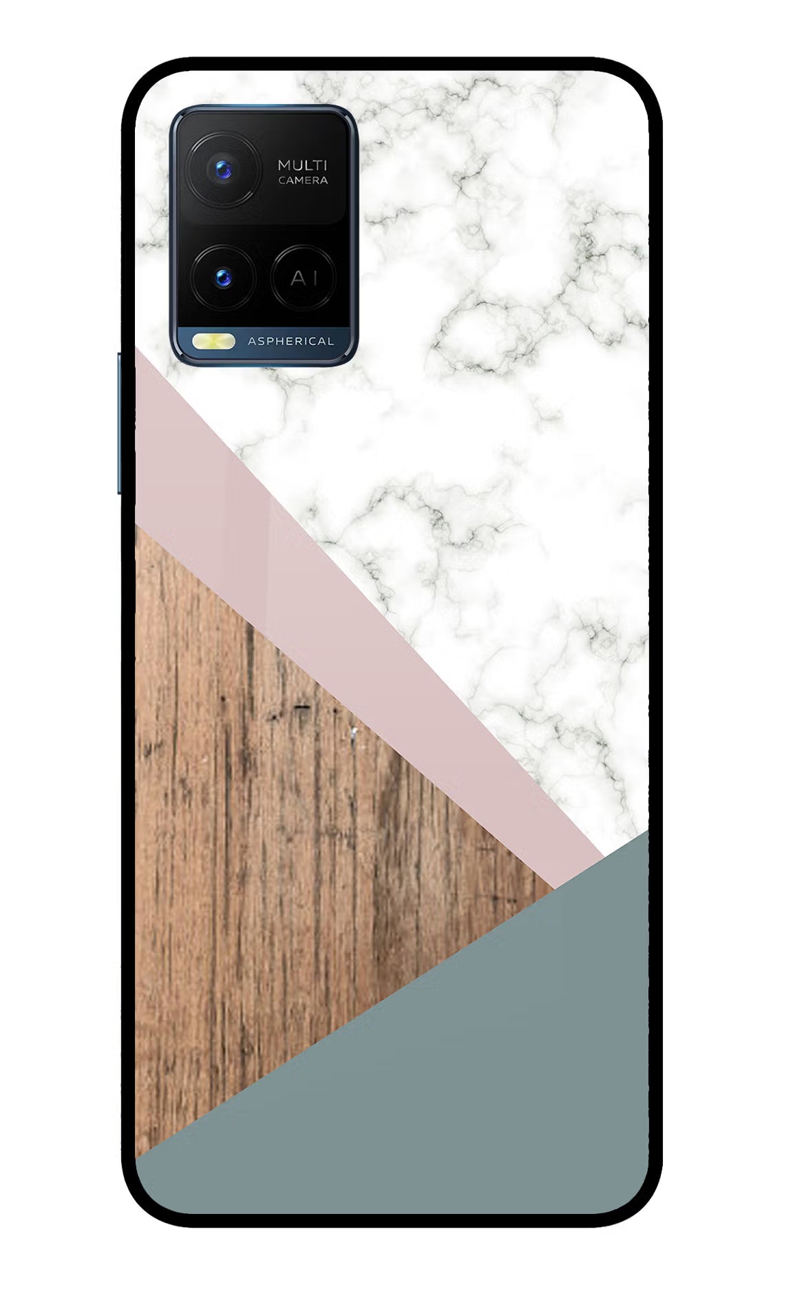 Marble wood Abstract Vivo Y33T Glass Case - Marble wood Abstract Vivo Y33T Glass Case Marble wood Abstract Vivo Y33T Glass Case