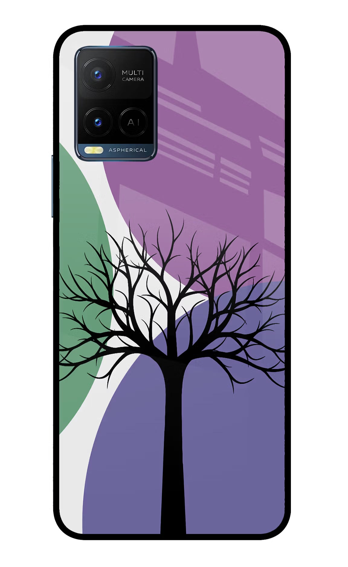 Tree Art Vivo Y33T Glass Case - Tree Art Vivo Y33T Glass Case Tree Art Vivo Y33T Glass Case