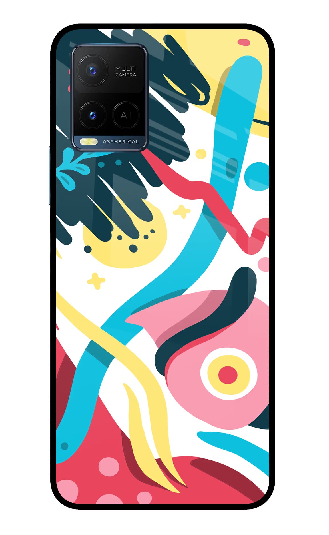 Trippy Vivo Y33T Glass Case - Trippy Vivo Y33T Glass Case Trippy Vivo Y33T Glass Case