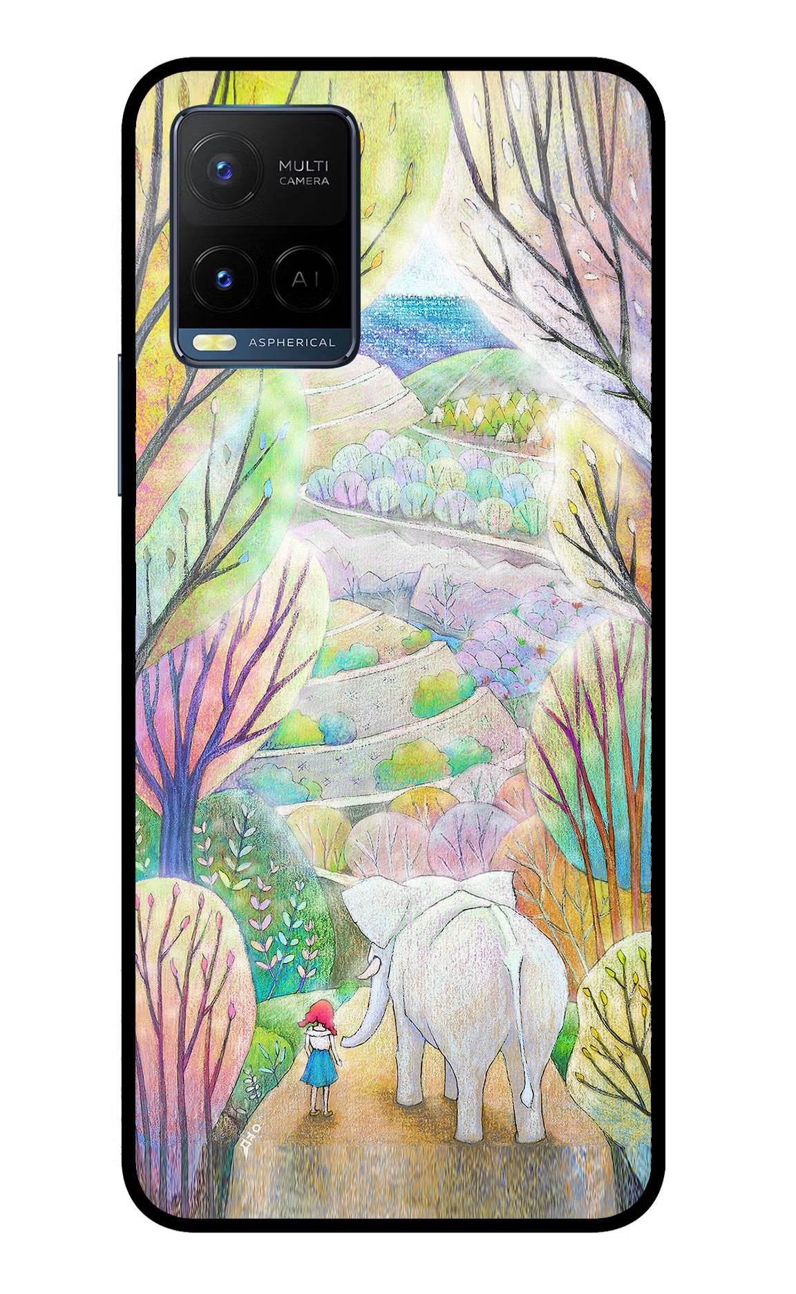 Nature Painting Vivo Y33T Glass Case - Nature Painting Vivo Y33T Glass Case Nature Painting Vivo Y33T Glass Case