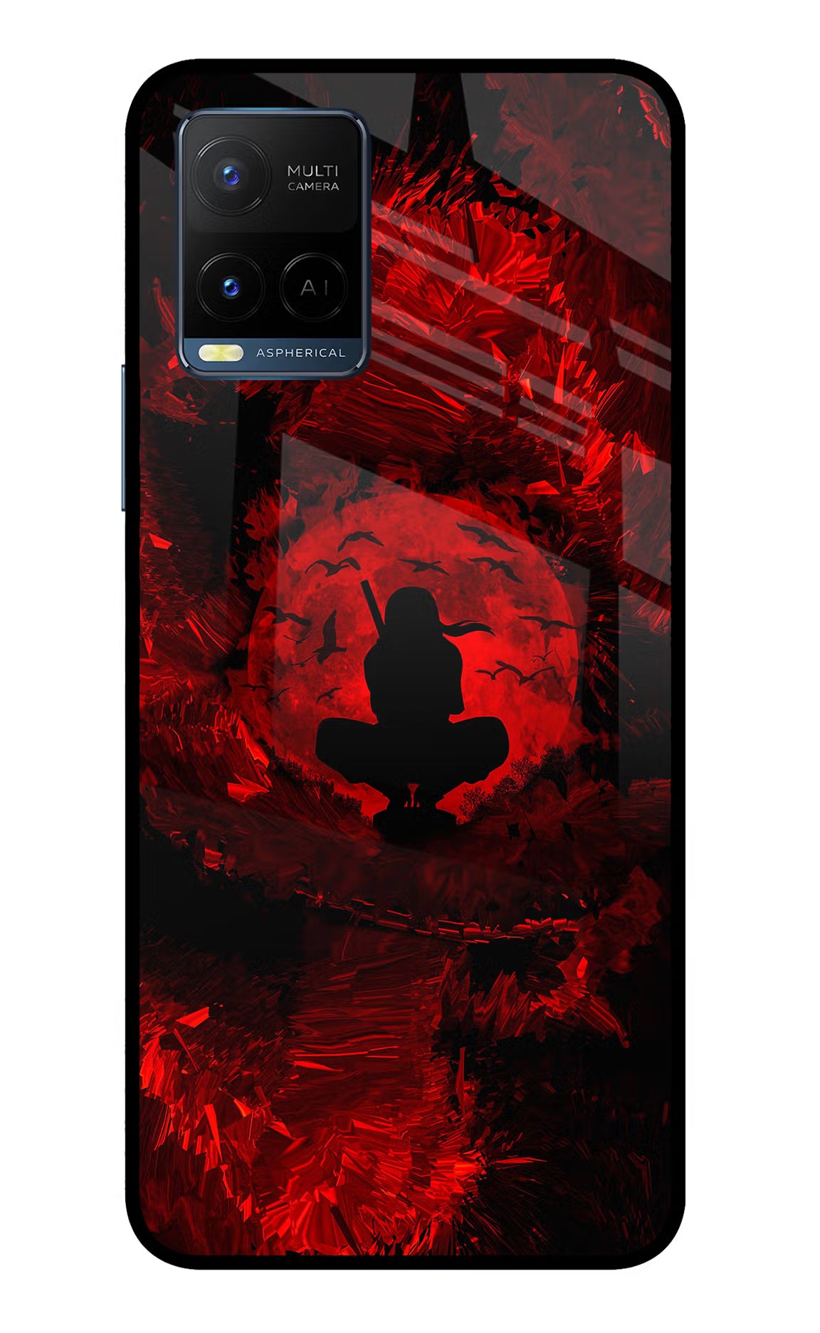 Itachi Uchiha Vivo Y33T Glass Case - Itachi Uchiha Vivo Y33T Glass Case Itachi Uchiha Vivo Y33T Glass Case