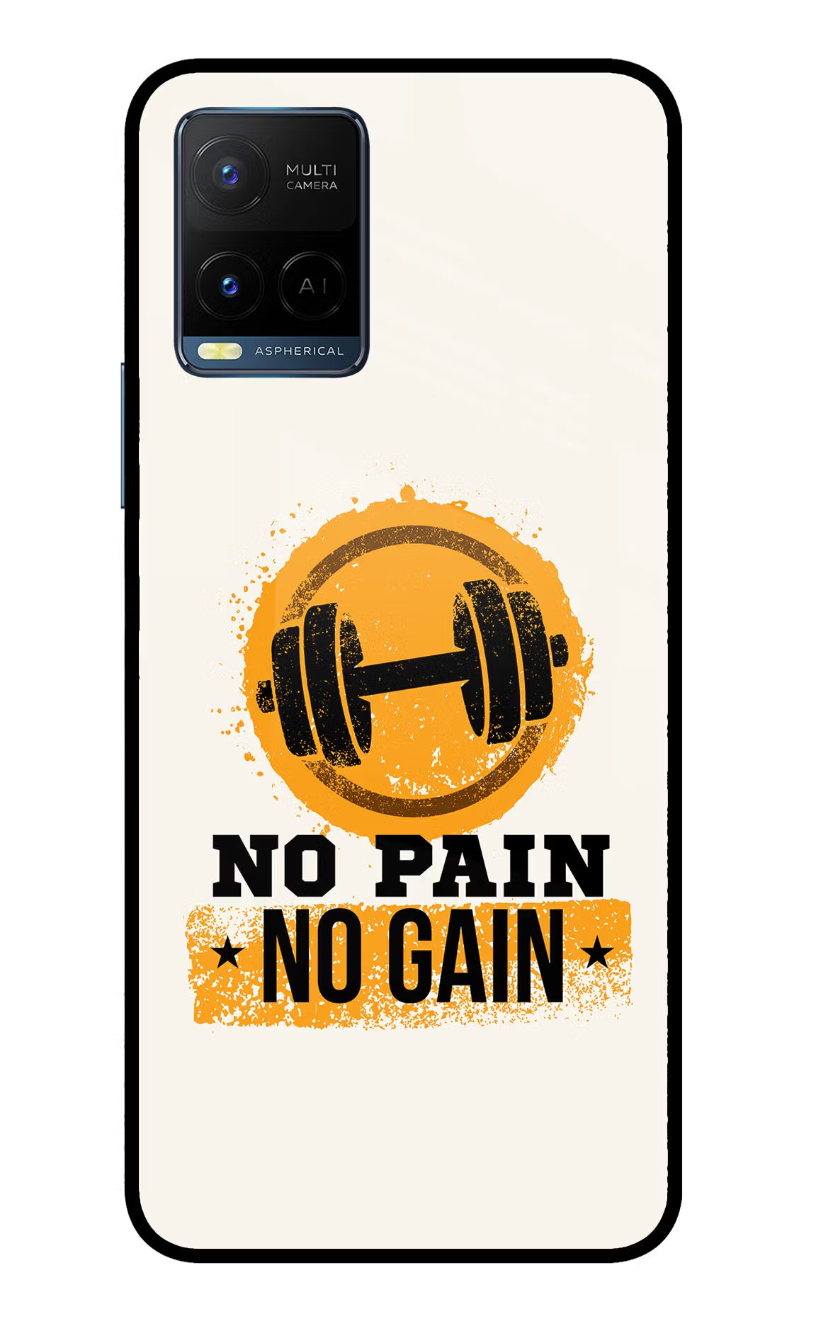 No Pain No Gain Vivo Y33T Glass Case - No Pain No Gain Vivo Y33T Glass Case No Pain No Gain Vivo Y33T Glass Case