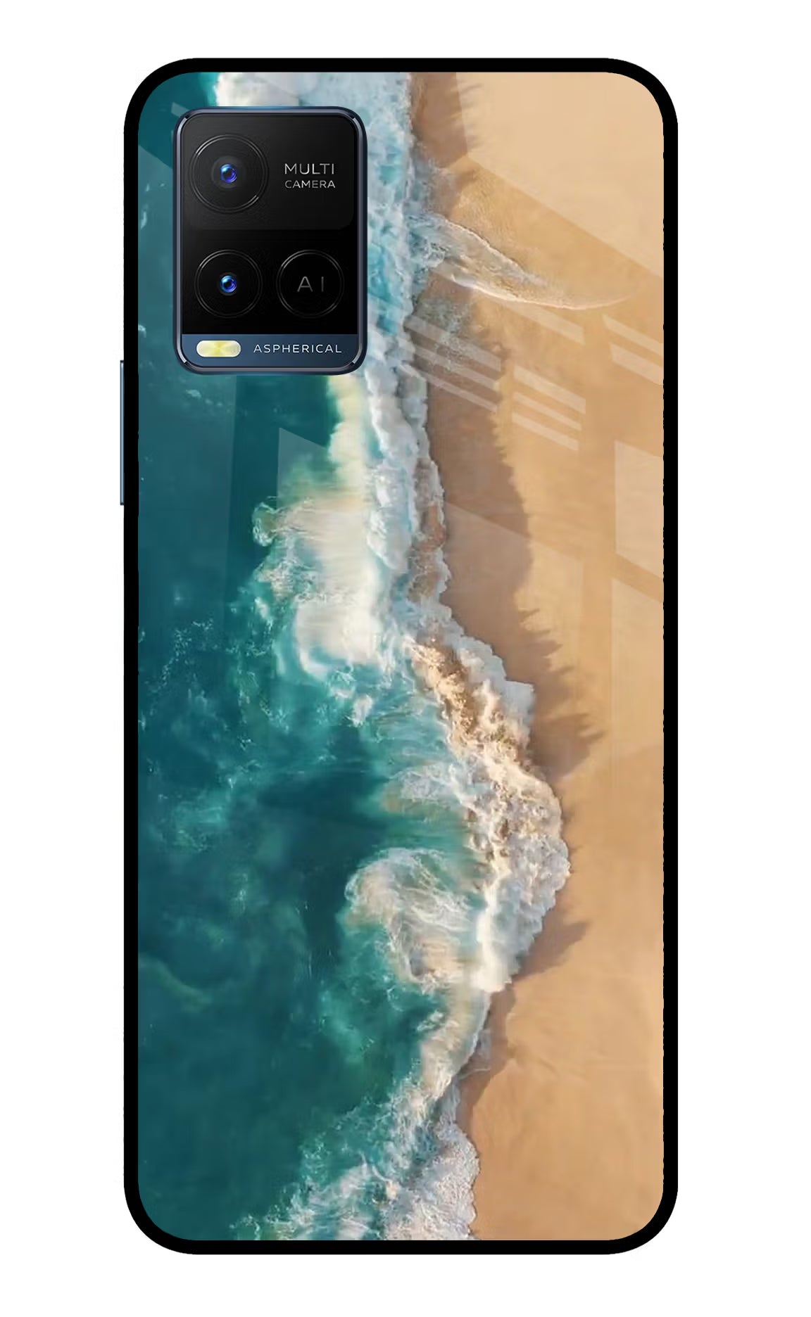 Ocean Beach Vivo Y33T Glass Case - Ocean Beach Vivo Y33T Glass Case Ocean Beach Vivo Y33T Glass Case