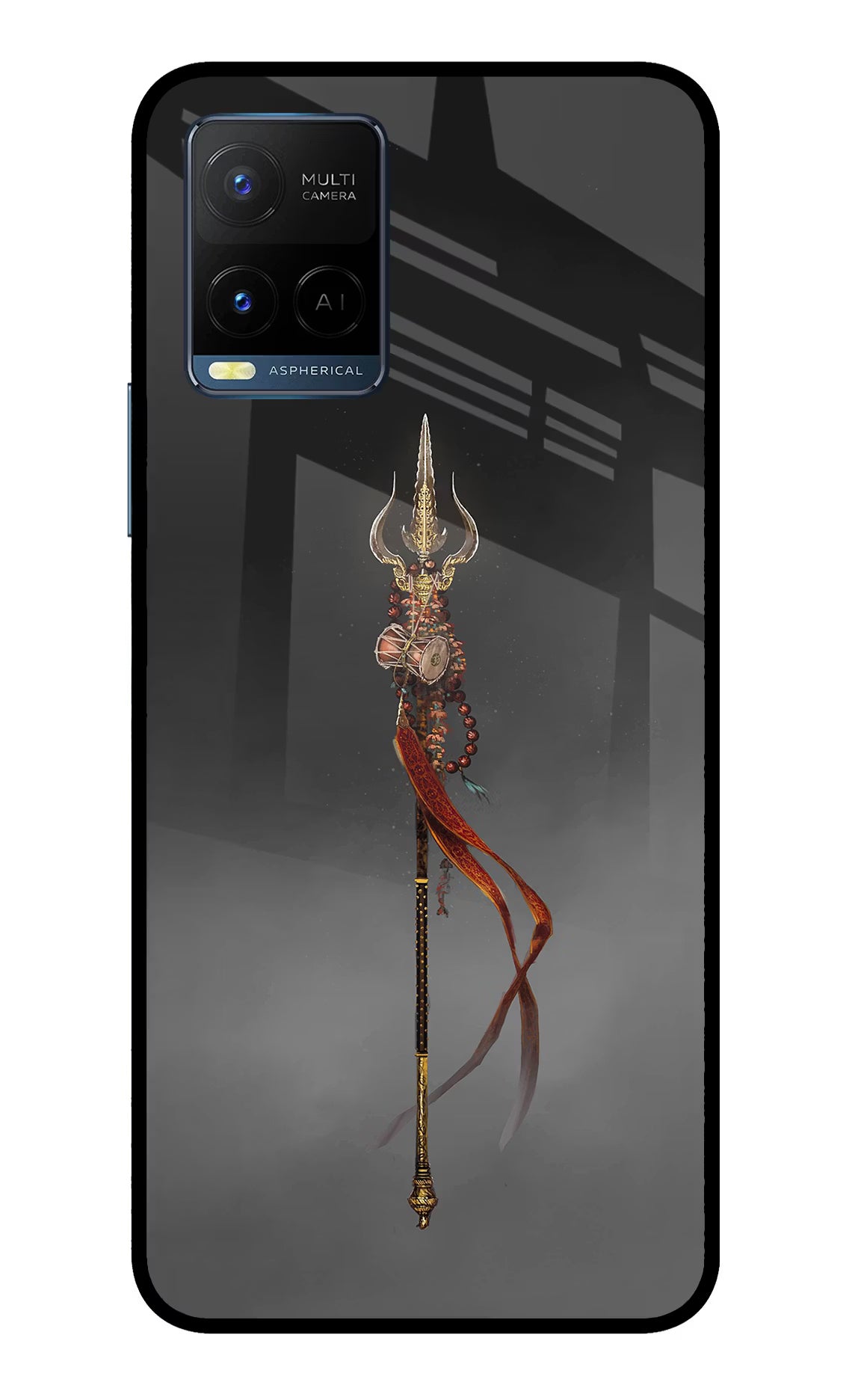 Shiv Trishul Vivo Y33T Glass Case - Shiv Trishul Vivo Y33T Glass Case Shiv Trishul Vivo Y33T Glass Case