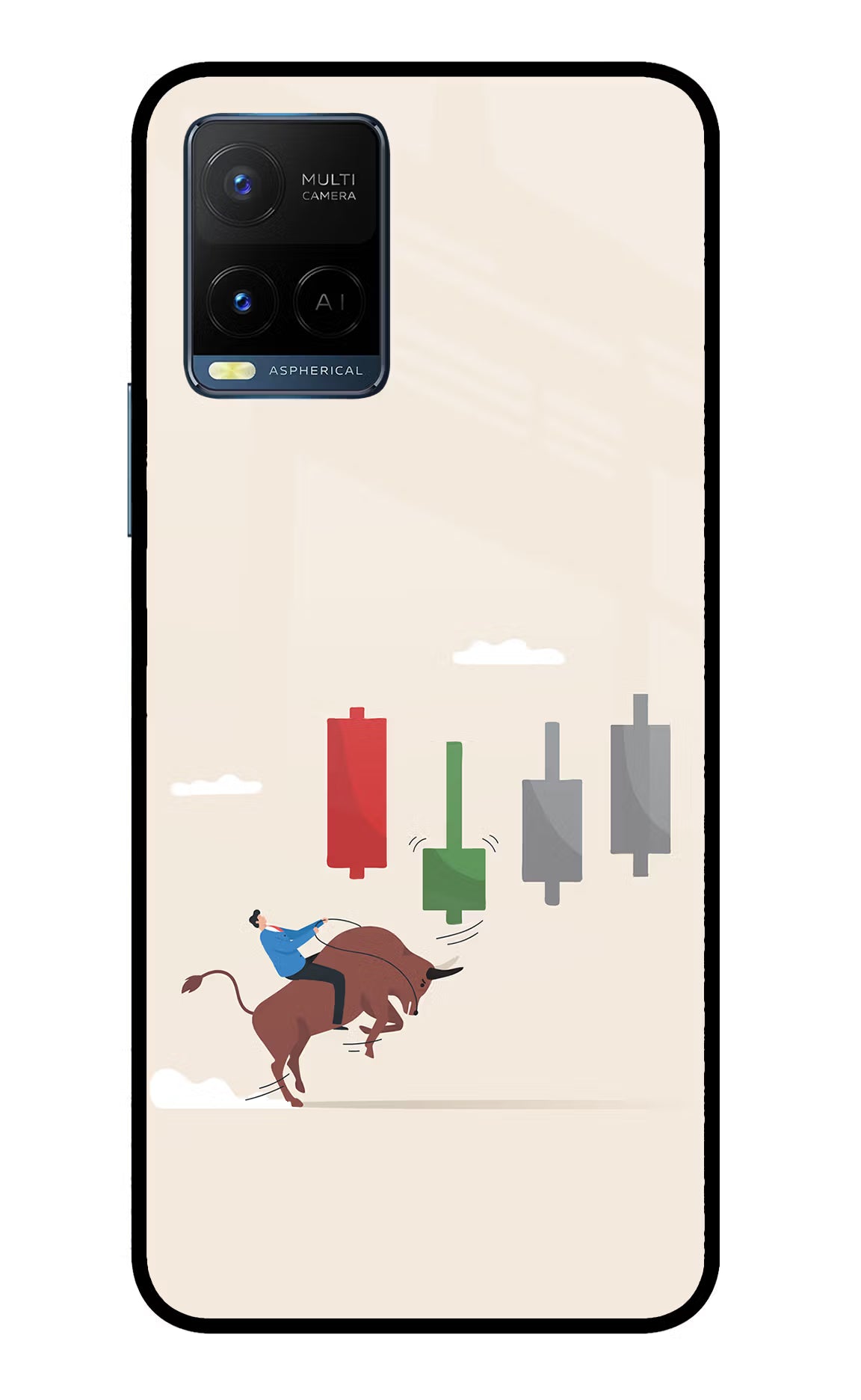 Bull Trading Momentum Vivo Y33T Glass Case - Bull Trading Momentum Vivo Y33T Glass Case Bull Trading Momentum Vivo Y33T Glass Case