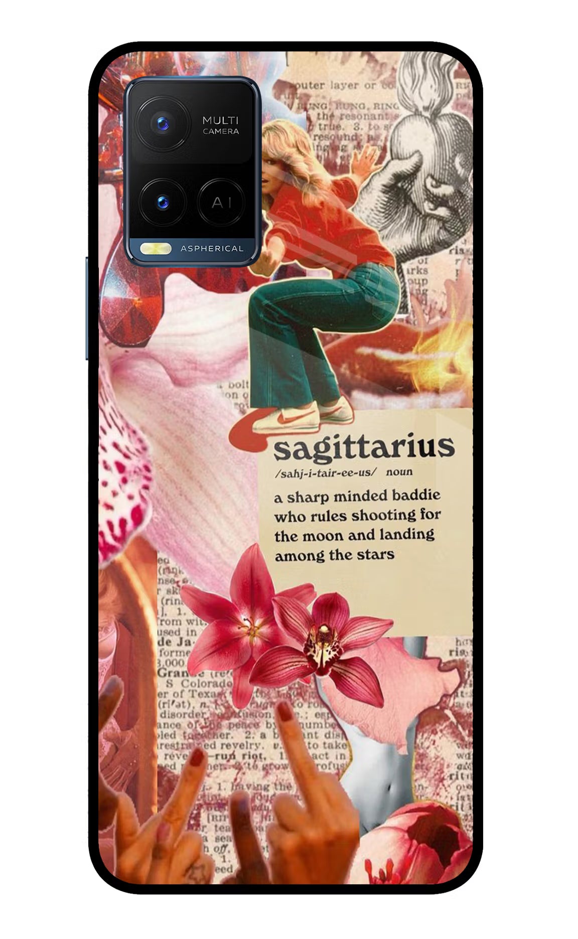 Sagittarius Zodiac Vivo Y33T Glass Case - Sagittarius Zodiac Vivo Y33T Glass Case Sagittarius Zodiac Vivo Y33T Glass Case