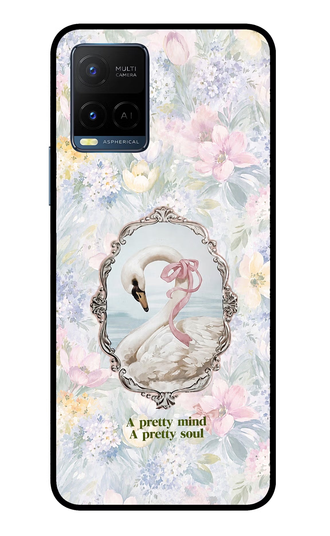 Pretty Mind Pretty Soul Vivo Y33T Glass Case - Pretty Mind Pretty Soul Vivo Y33T Glass Case Pretty Mind Pretty Soul Vivo Y33T Glass Case