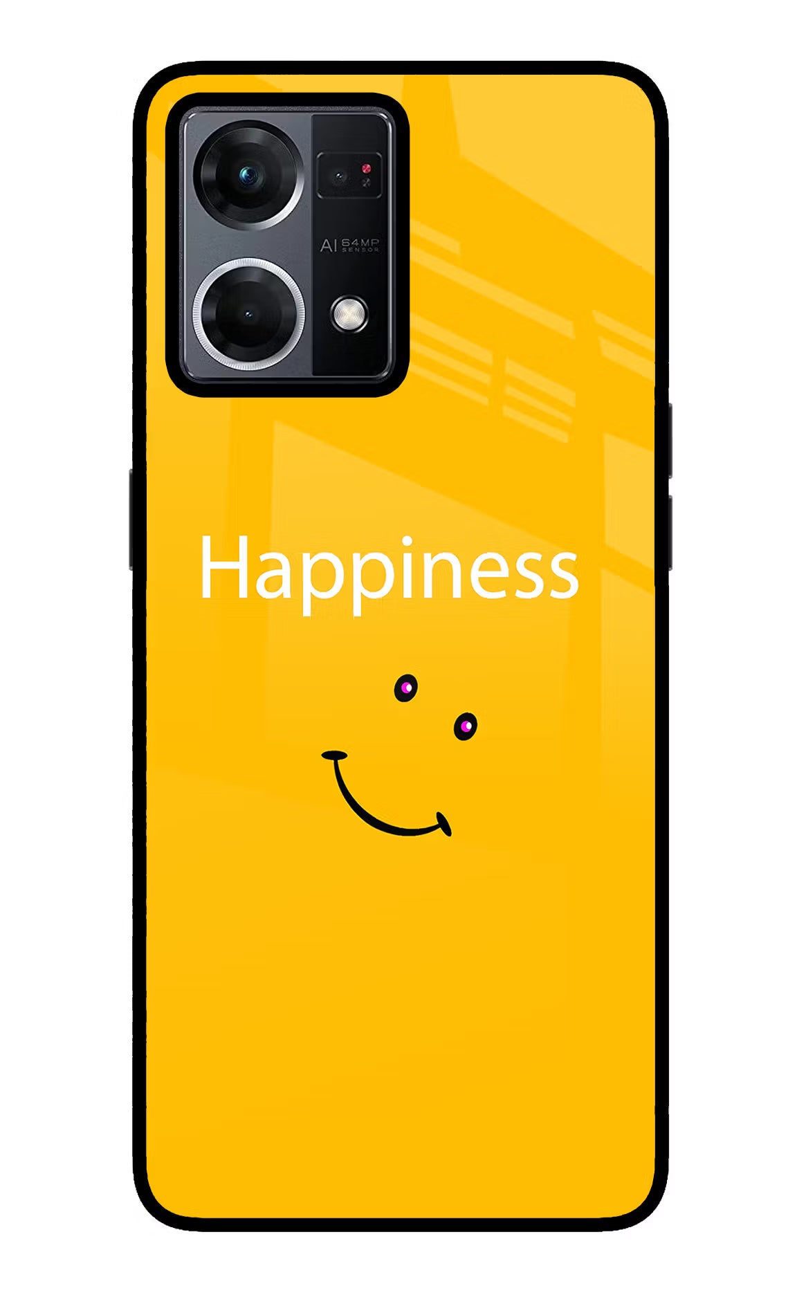 Happiness With Smiley Oppo F21 Pro 4G Back Cover - Happiness With Smiley Oppo F21 Pro 4G Glass Case Back Cover by Casekaro Happiness With Smiley Oppo F21 Pro 4G Glass Case Back Cover by Casekaro