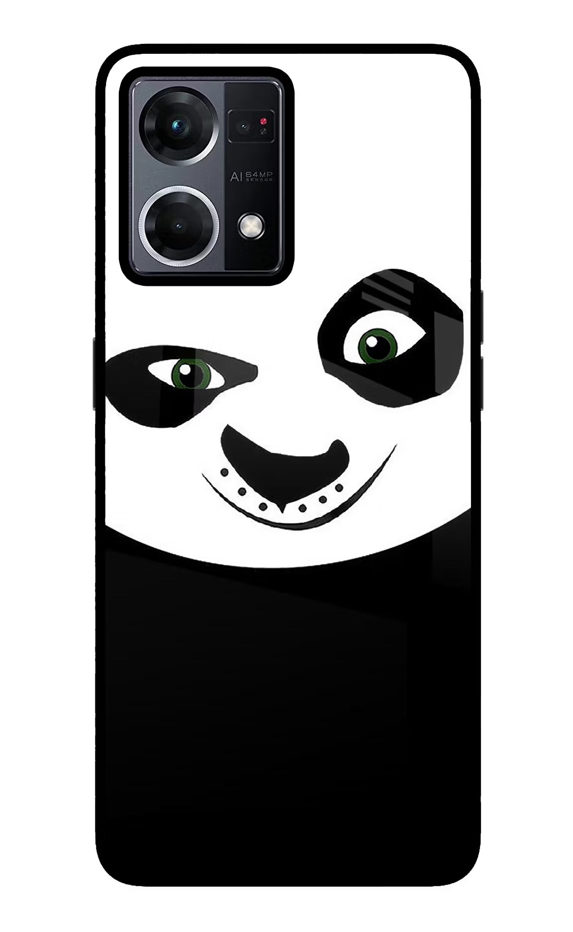 Panda Oppo F21 Pro 4G Back Cover - Panda Oppo F21 Pro 4G Glass Case Back Cover by Casekaro Panda Oppo F21 Pro 4G Glass Case Back Cover by Casekaro