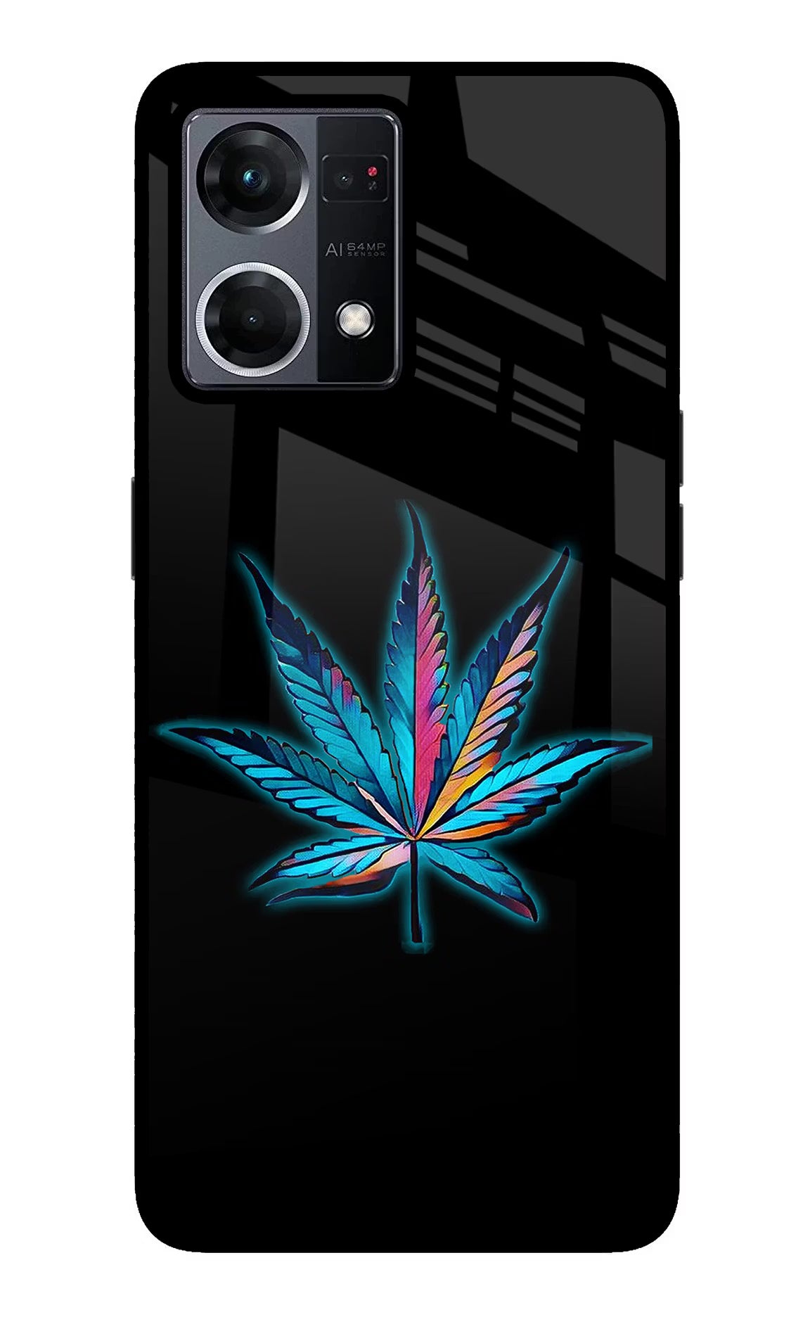 Weed Oppo F21 Pro 4G Back Cover - Weed Oppo F21 Pro 4G Glass Case Back Cover by Casekaro Weed Oppo F21 Pro 4G Glass Case Back Cover by Casekaro