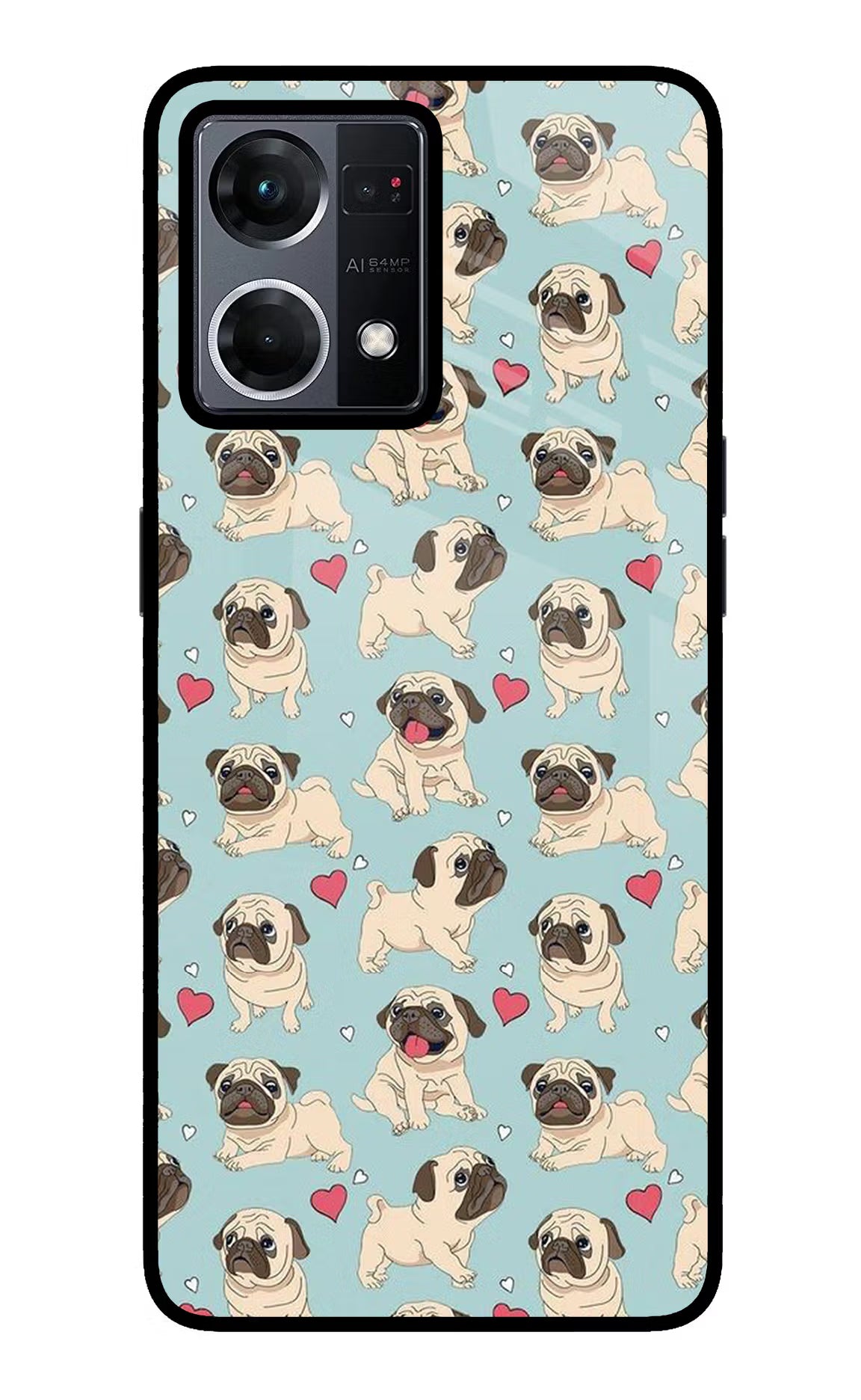 Pug Dog Oppo F21 Pro 4G Glass Case - Pug Dog Oppo F21 Pro 4G Glass Case Pug Dog Oppo F21 Pro 4G Glass Case