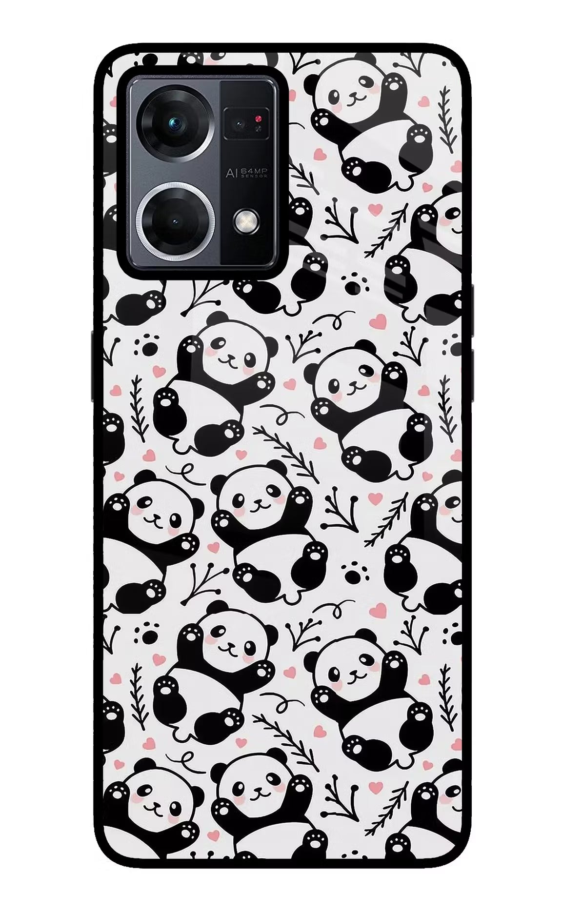 Cute Panda Oppo F21 Pro 4G Glass Case - Cute Panda Oppo F21 Pro 4G Glass Case Cute Panda Oppo F21 Pro 4G Glass Case