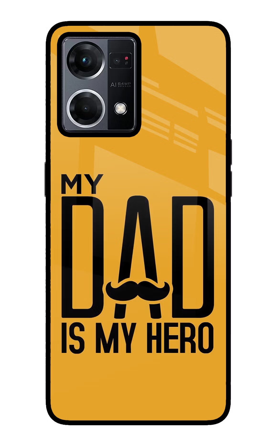 My Dad Is My Hero Oppo F21 Pro 4G Back Cover - My Dad Is My Hero Oppo F21 Pro 4G Glass Case Back Cover by Casekaro My Dad Is My Hero Oppo F21 Pro 4G Glass Case Back Cover by Casekaro