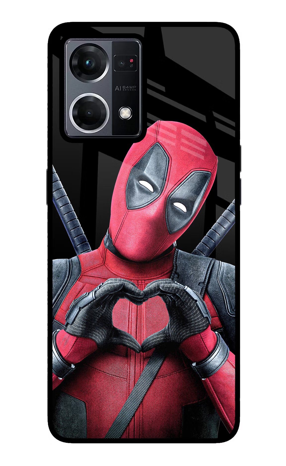 Deadpool Oppo F21 Pro 4G Glass Case - Deadpool Oppo F21 Pro 4G Glass Case Deadpool Oppo F21 Pro 4G Glass Case