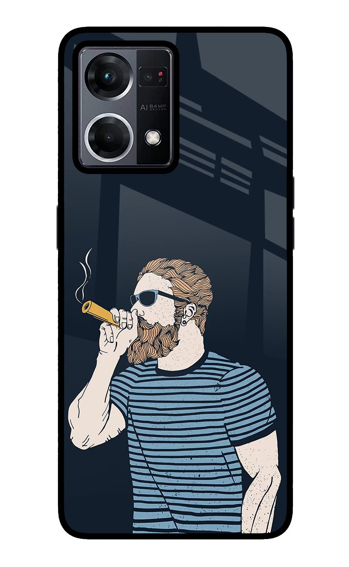 Smoking Oppo F21 Pro 4G Glass Case - Smoking Oppo F21 Pro 4G Glass Case Smoking Oppo F21 Pro 4G Glass Case