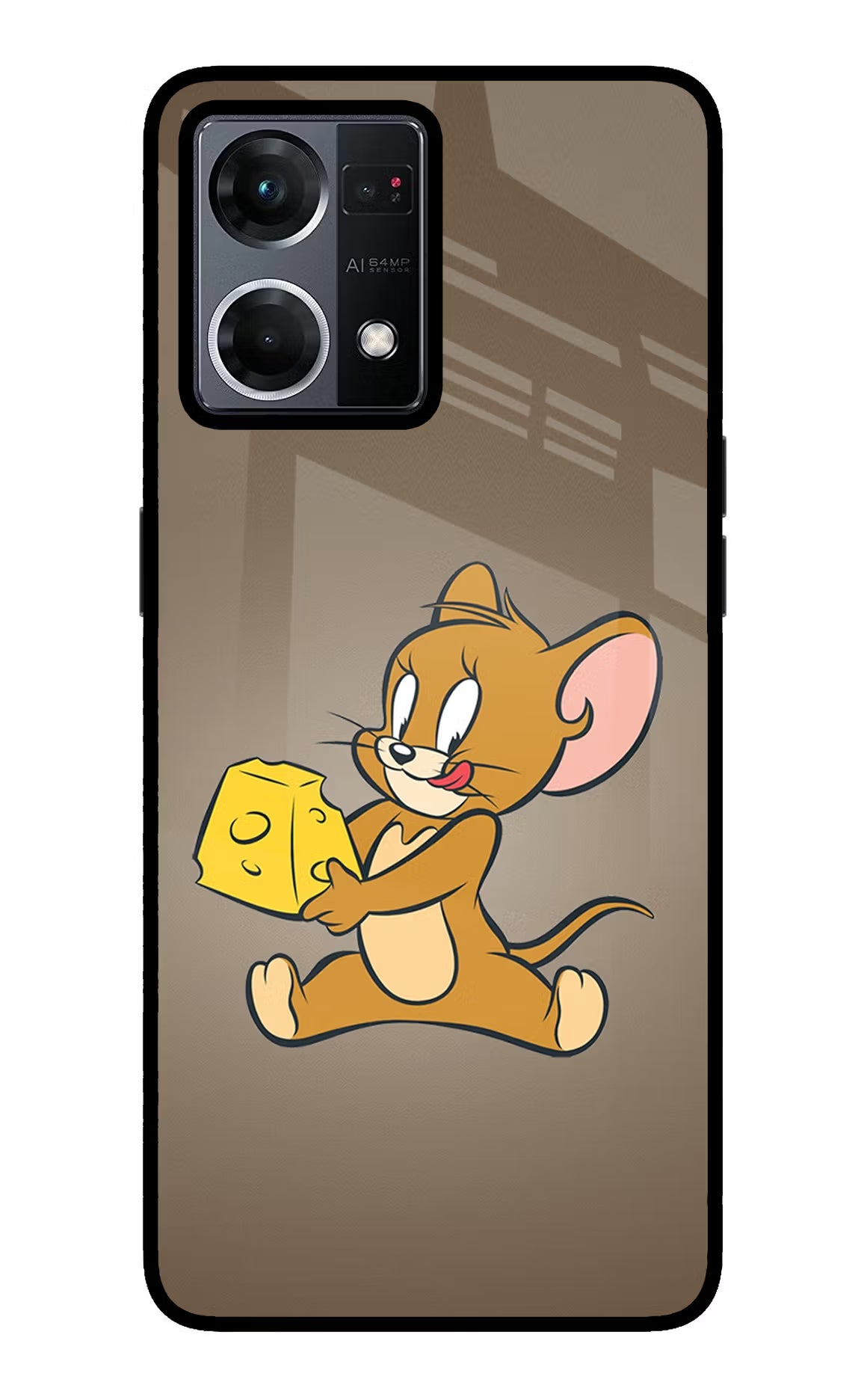 Jerry Oppo F21 Pro 4G Back Cover - Jerry Oppo F21 Pro 4G Glass Case Back Cover by Casekaro Jerry Oppo F21 Pro 4G Glass Case Back Cover by Casekaro