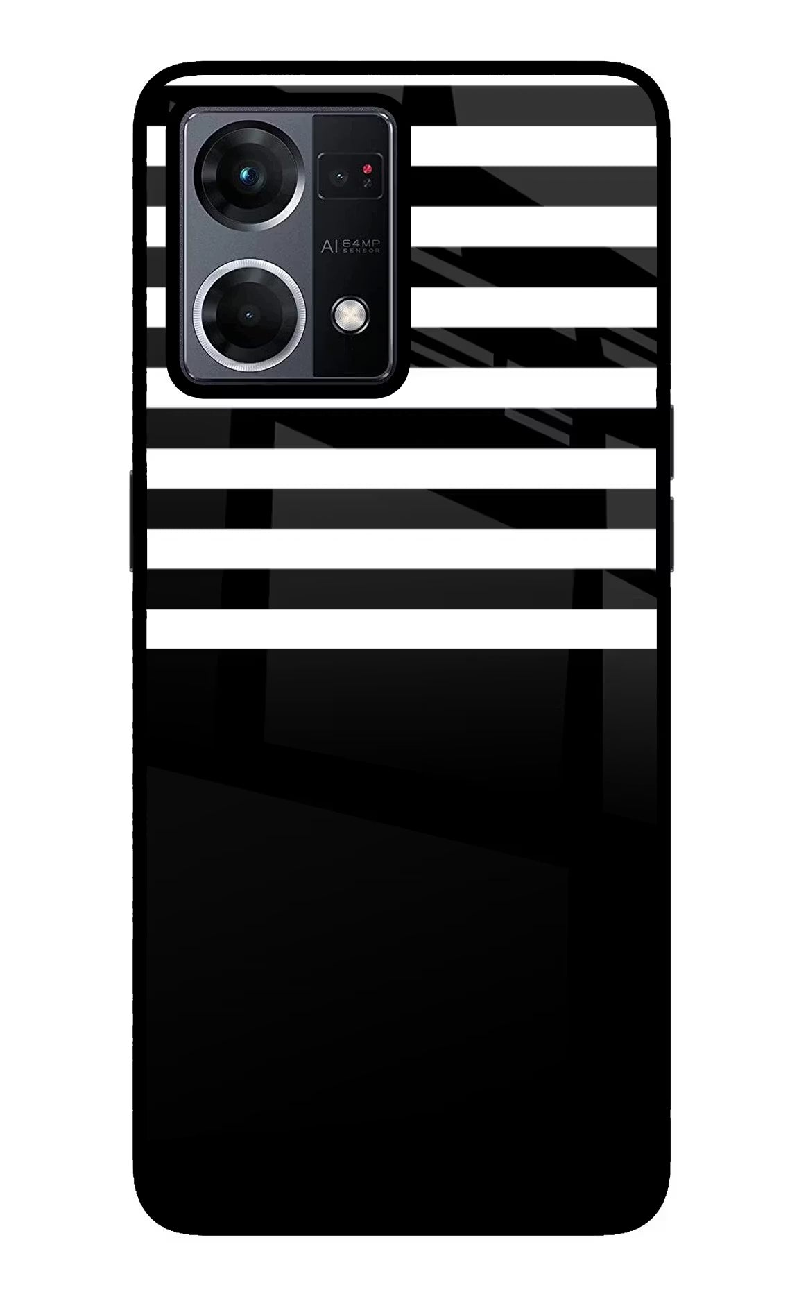 Black and White Print Oppo F21 Pro 4G Glass Case - Black and White Print Oppo F21 Pro 4G Glass Case Black and White Print Oppo F21 Pro 4G Glass Case