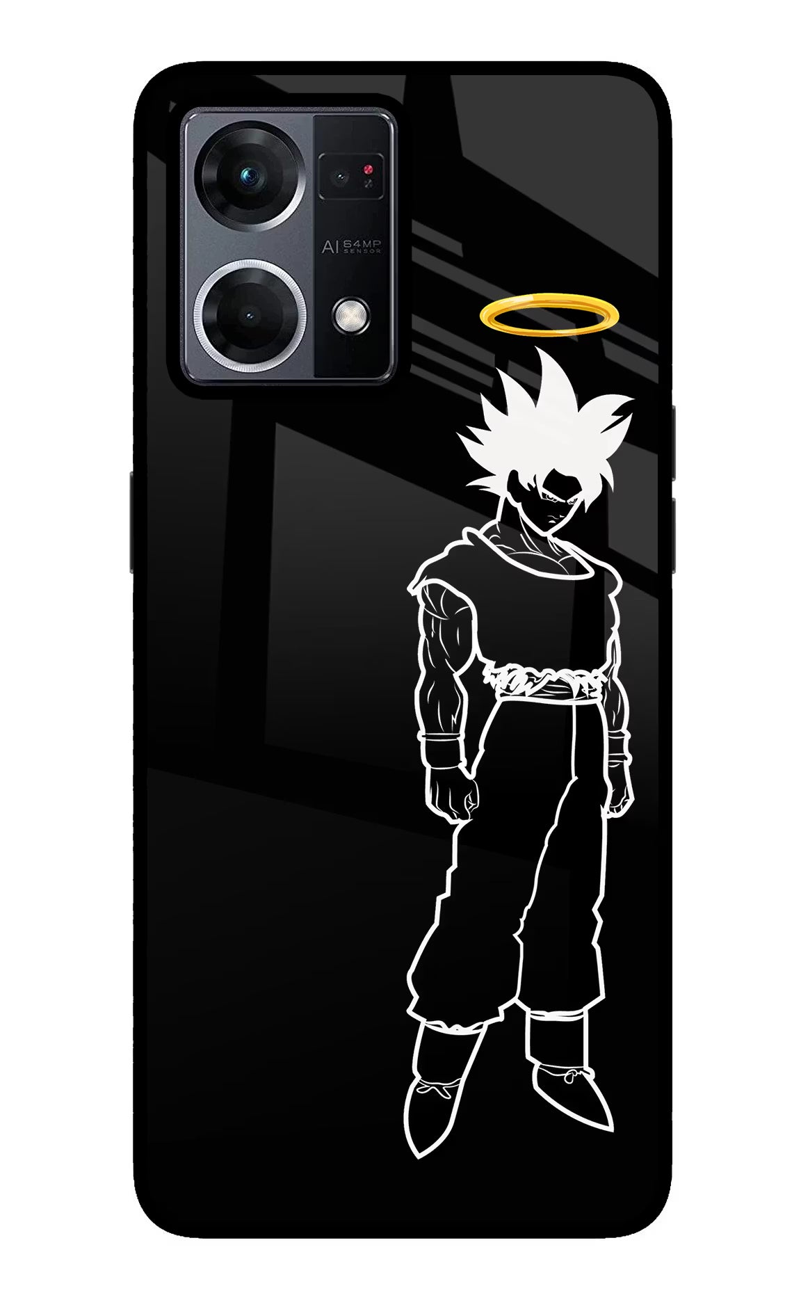DBS Character Oppo F21 Pro 4G Back Cover - DBS Character Oppo F21 Pro 4G Glass Case Back Cover by Casekaro DBS Character Oppo F21 Pro 4G Glass Case Back Cover by Casekaro