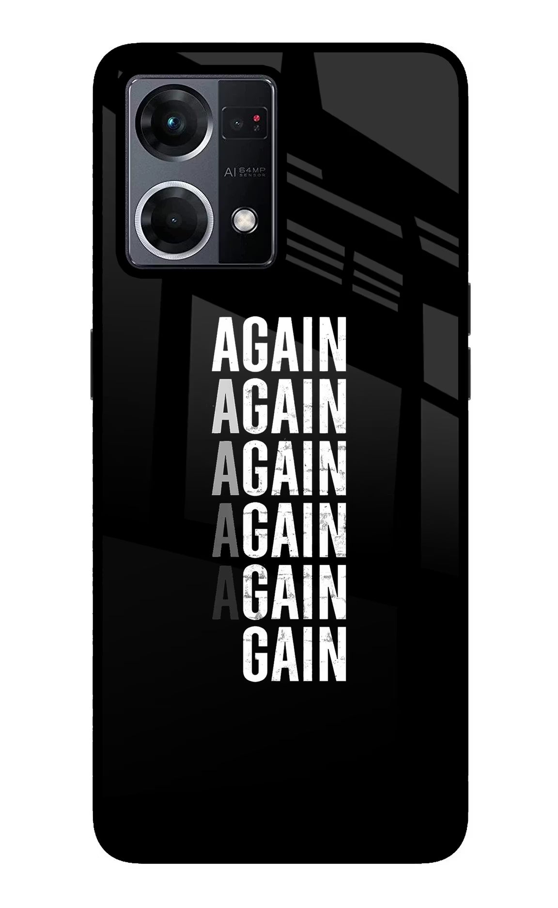 Again Again Gain Oppo F21 Pro 4G Glass Case - Again Again Gain Oppo F21 Pro 4G Glass Case Again Again Gain Oppo F21 Pro 4G Glass Case