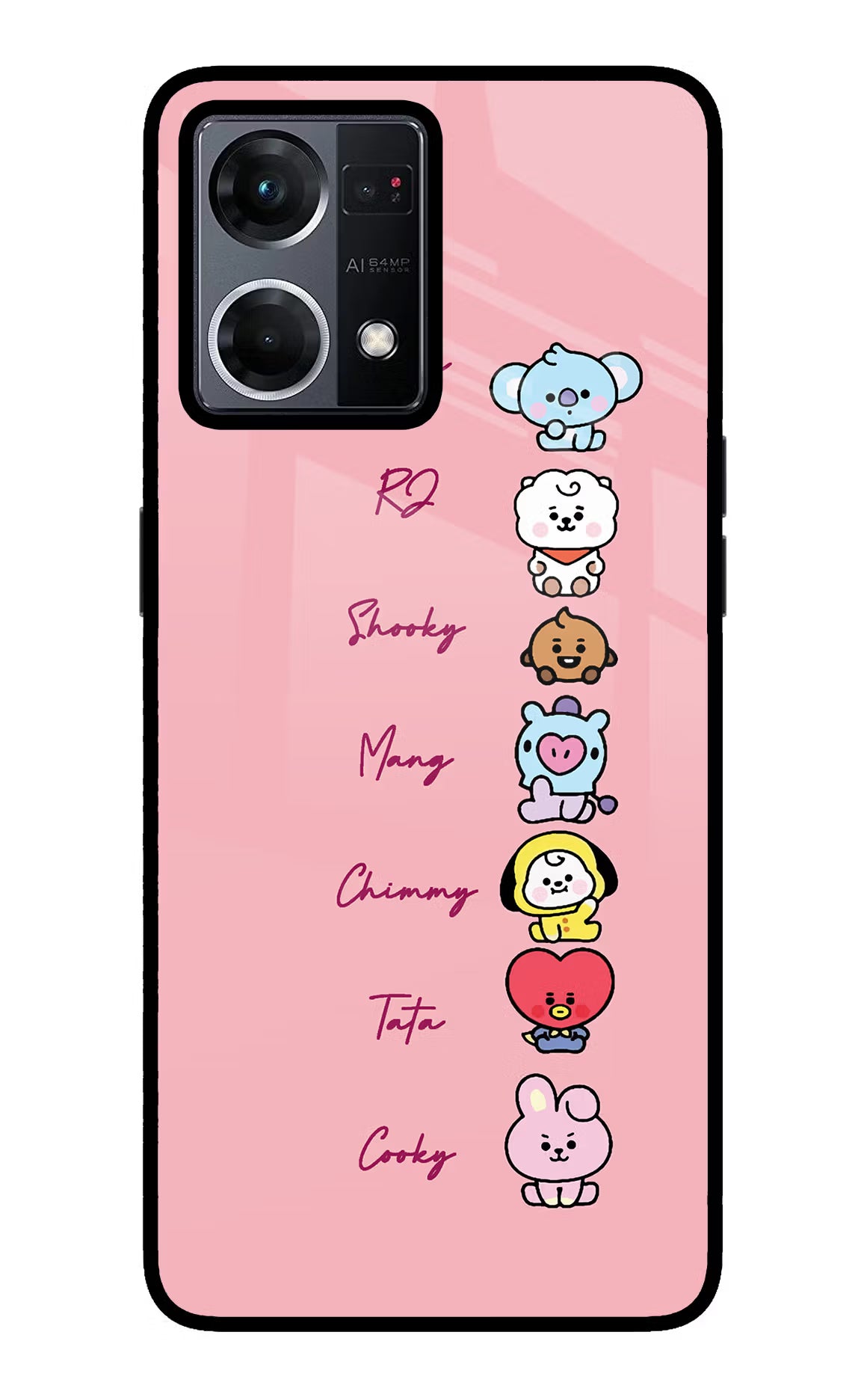 BTS names Oppo F21 Pro 4G Back Cover - BTS names Oppo F21 Pro 4G Glass Case Back Cover by Casekaro BTS names Oppo F21 Pro 4G Glass Case Back Cover by Casekaro