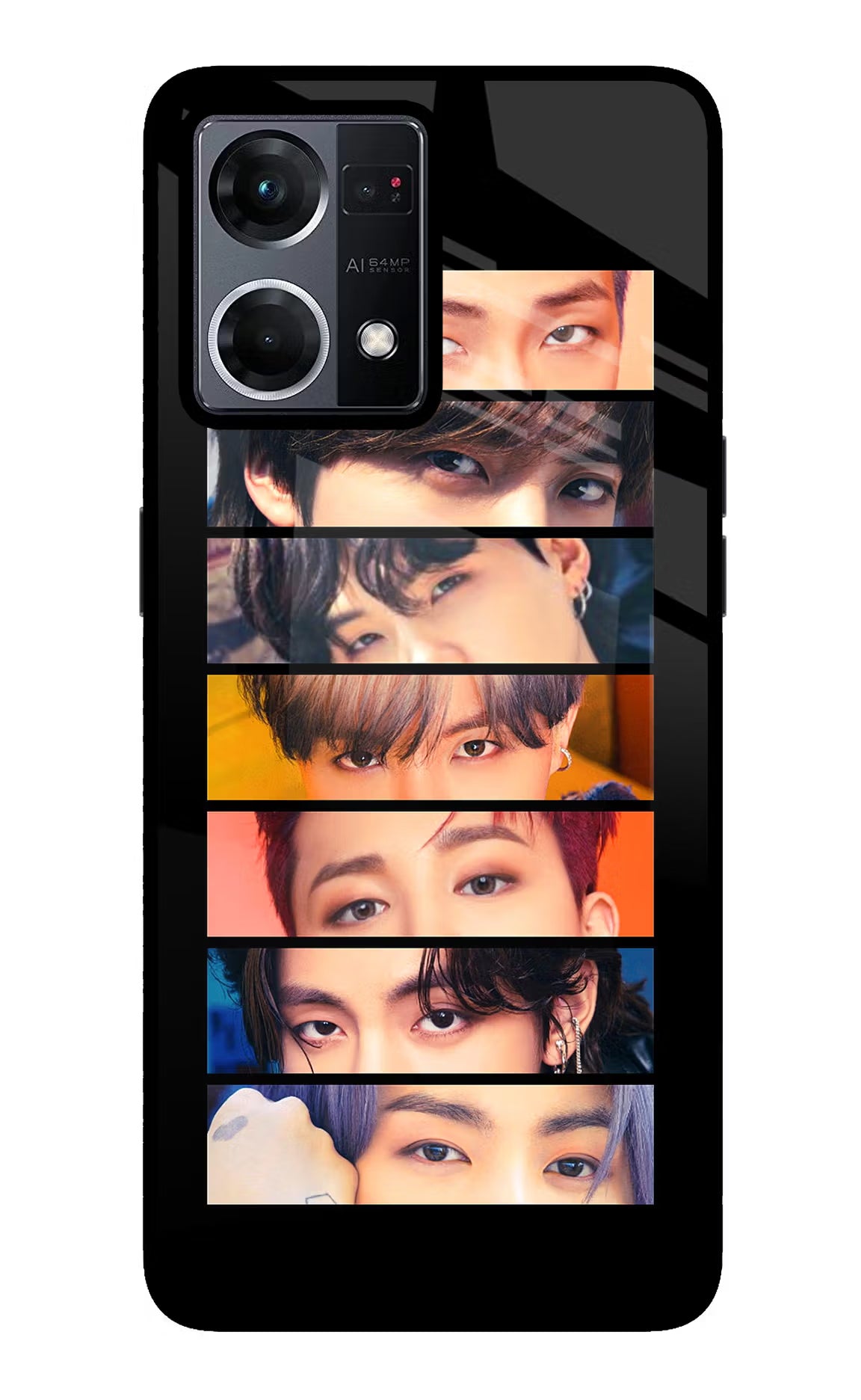 BTS Eyes Oppo F21 Pro 4G Glass Case - BTS Eyes Oppo F21 Pro 4G Glass Case BTS Eyes Oppo F21 Pro 4G Glass Case