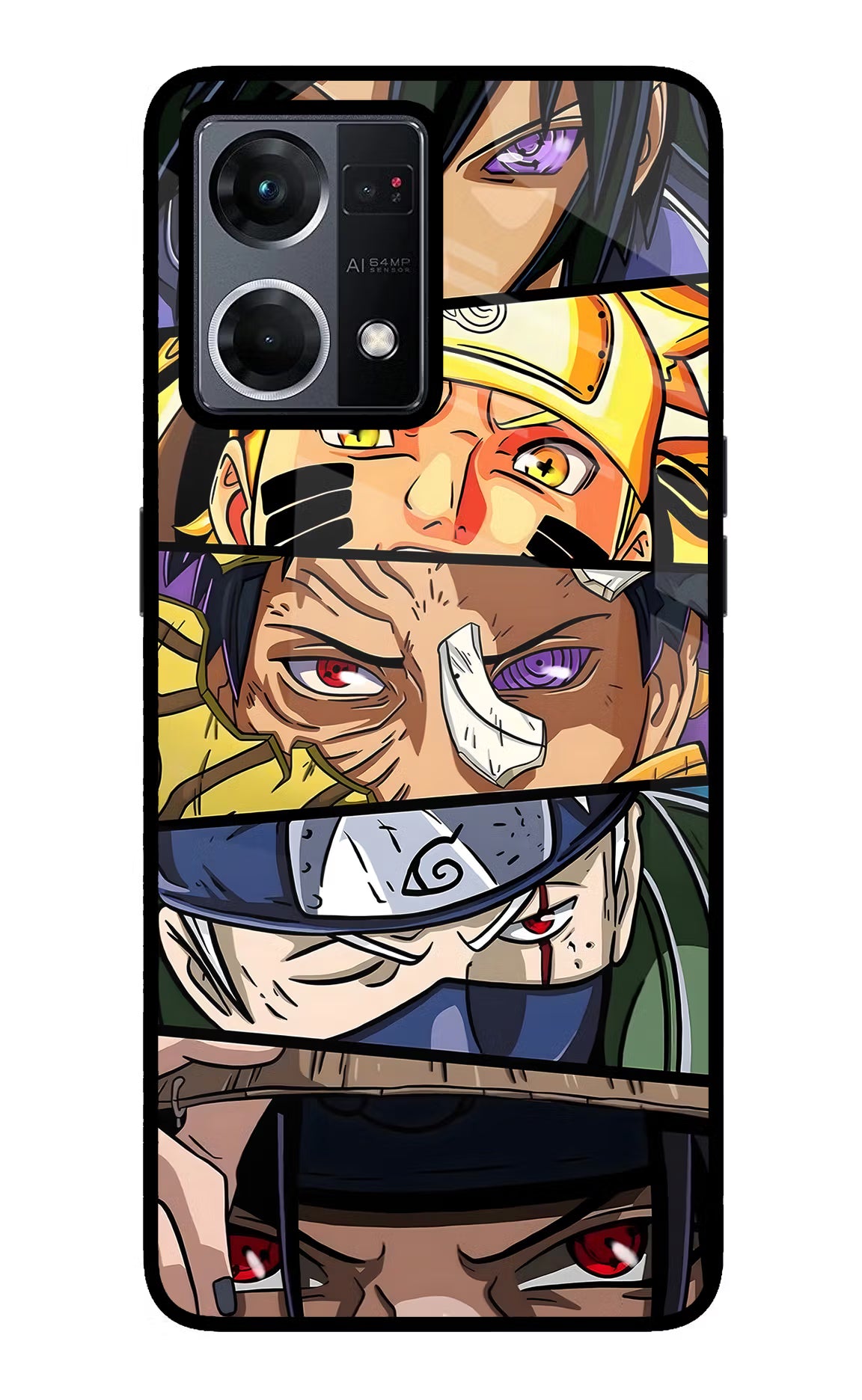 Naruto Character Oppo F21 Pro 4G Glass Case - Naruto Character Oppo F21 Pro 4G Glass Case Naruto Character Oppo F21 Pro 4G Glass Case