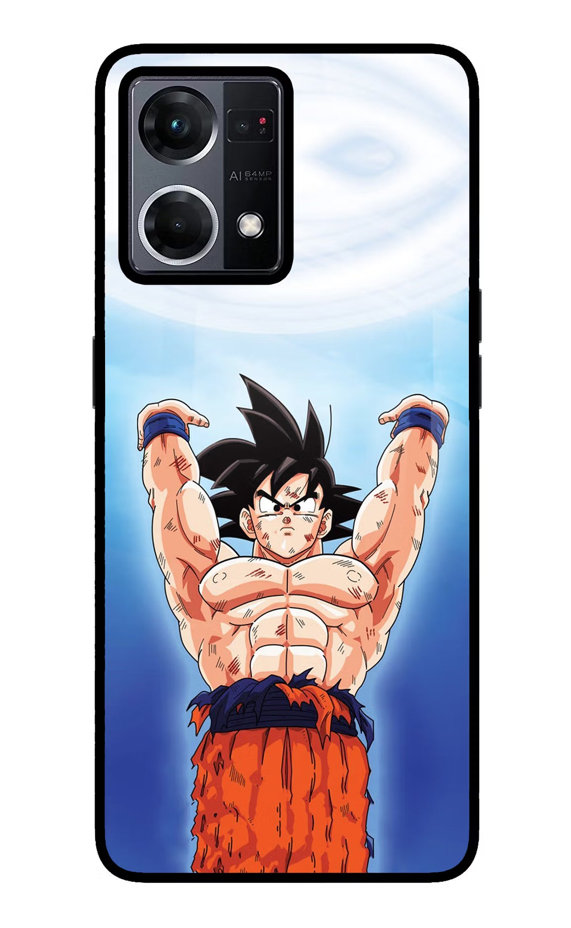 Goku Power Oppo F21 Pro 4G Glass Case - Goku Power Oppo F21 Pro 4G Glass Case Goku Power Oppo F21 Pro 4G Glass Case