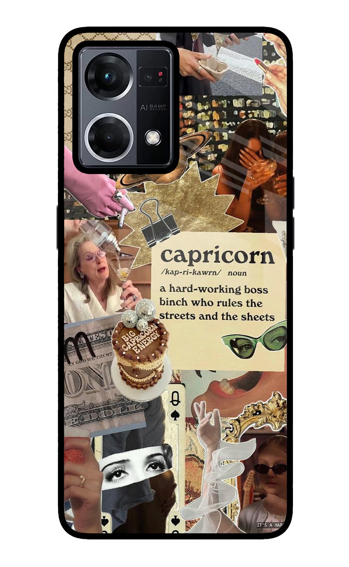 Capricorn Zodiac Oppo F21 Pro 4G Glass Case - Capricorn Zodiac Oppo F21 Pro 4G Glass Case Capricorn Zodiac Oppo F21 Pro 4G Glass Case