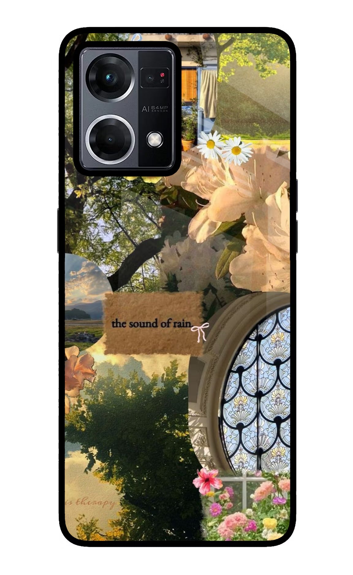 Rain Oppo F21 Pro 4G Glass Case - Rain Oppo F21 Pro 4G Glass Case Rain Oppo F21 Pro 4G Glass Case
