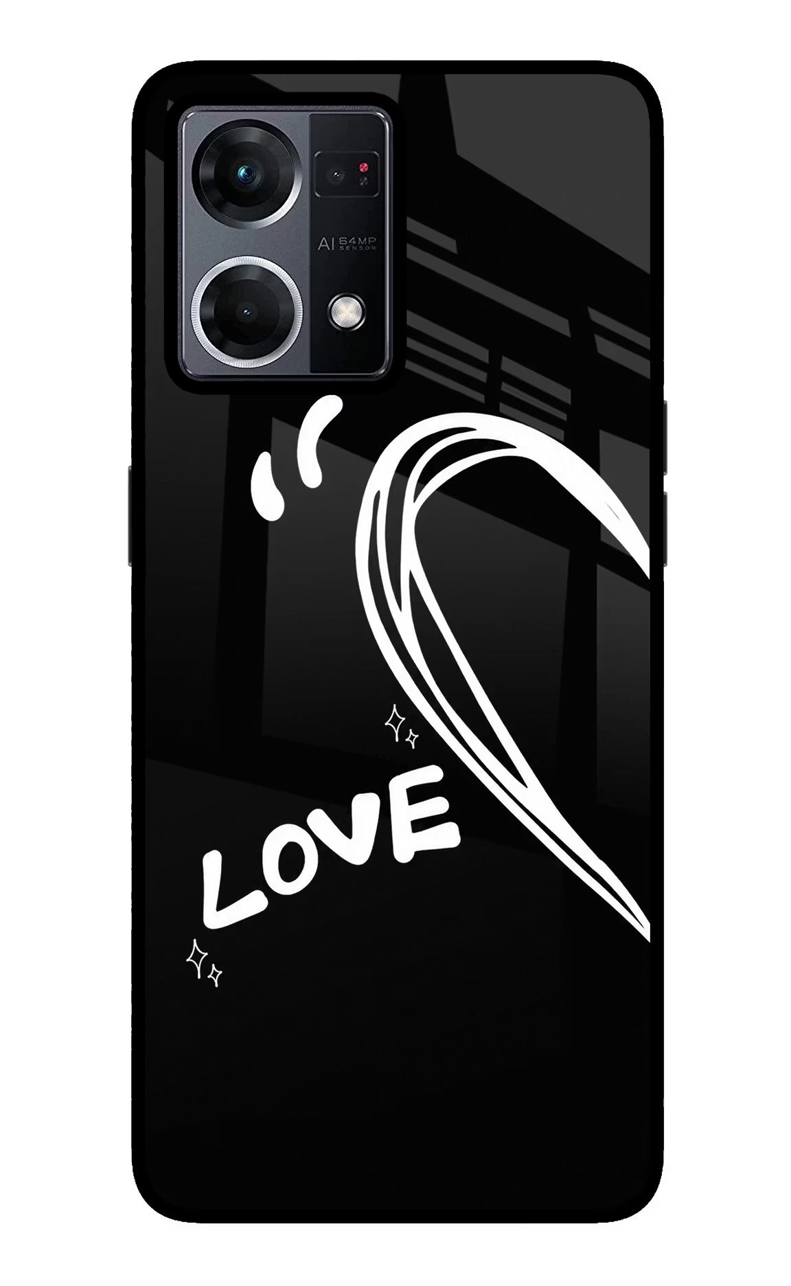 Love Line Oppo F21 Pro 4G Glass Case - Love Line Oppo F21 Pro 4G Glass Case Love Line Oppo F21 Pro 4G Glass Case