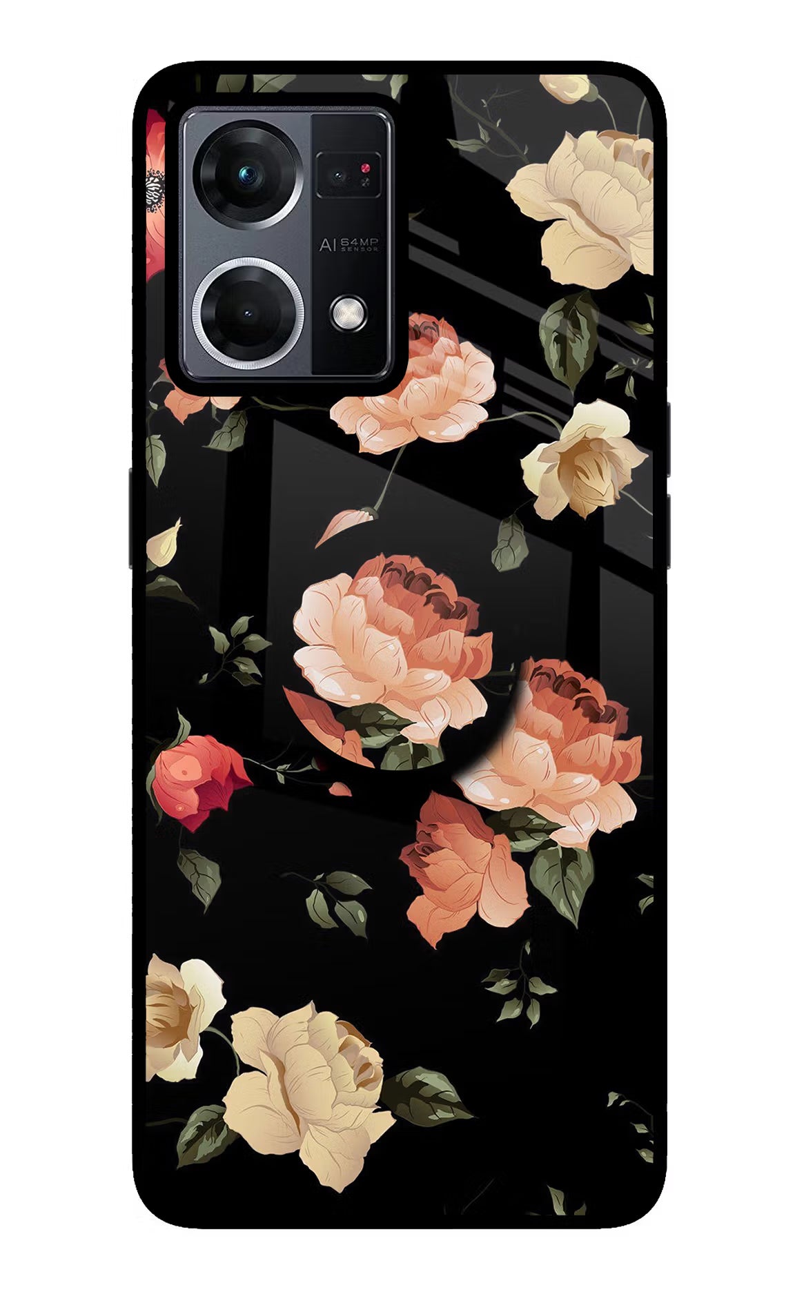 Flowers Oppo F21 Pro 4G Pop Case - Flowers Oppo F21 Pro 4G Pop Case by Casekaro Flowers Oppo F21 Pro 4G Pop Case by Casekaro