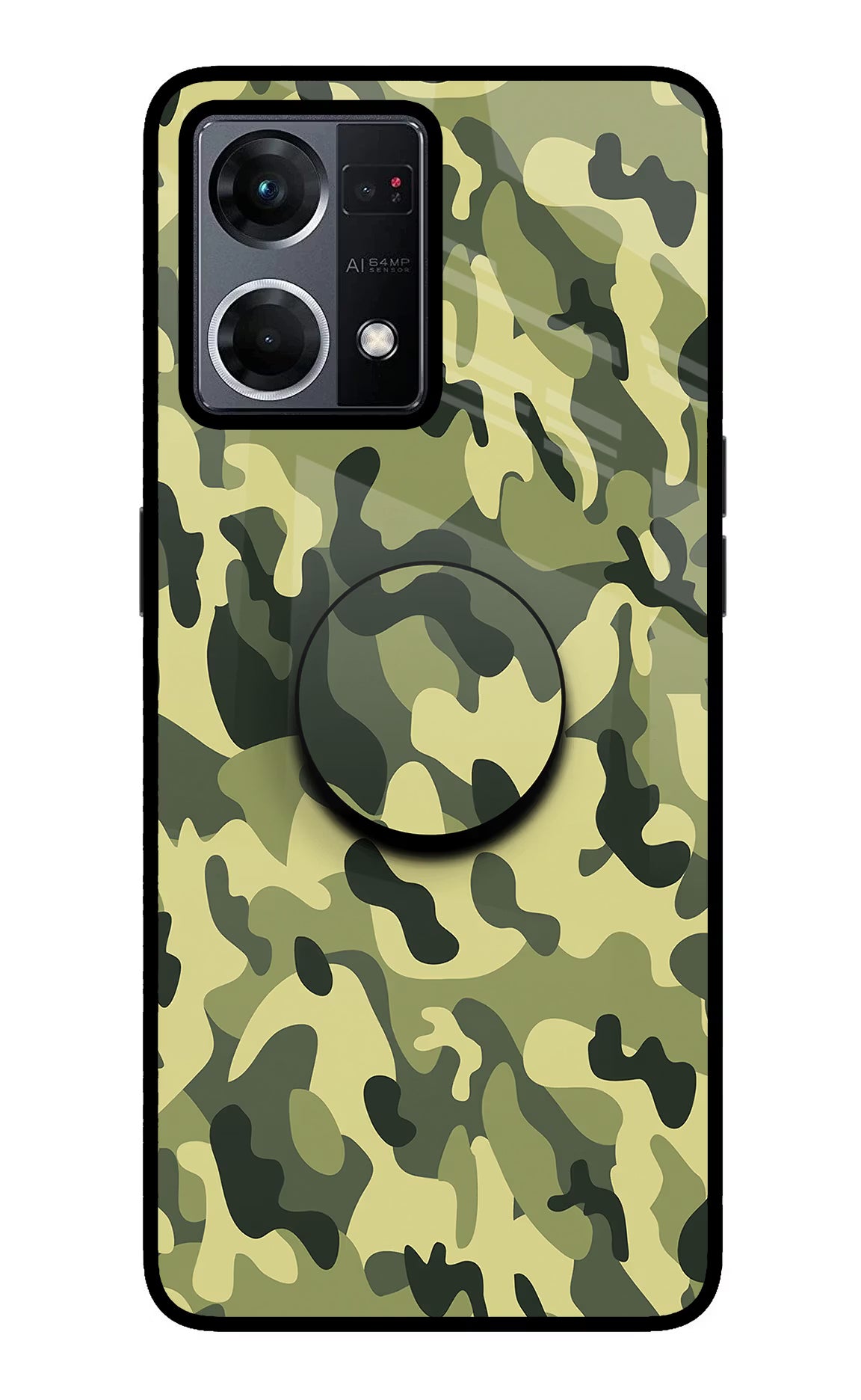 Camouflage Oppo F21 Pro 4G Pop Case - Camouflage Oppo F21 Pro 4G Pop Case by Casekaro Camouflage Oppo F21 Pro 4G Pop Case by Casekaro