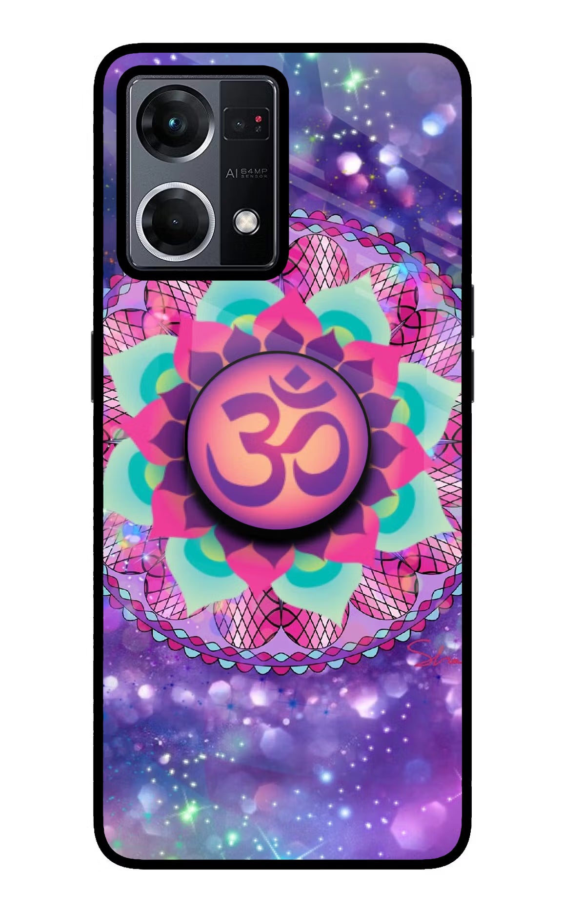 Om Purple Oppo F21 Pro 4G Pop Case - Om Purple Oppo F21 Pro 4G Pop Case by Casekaro Om Purple Oppo F21 Pro 4G Pop Case by Casekaro