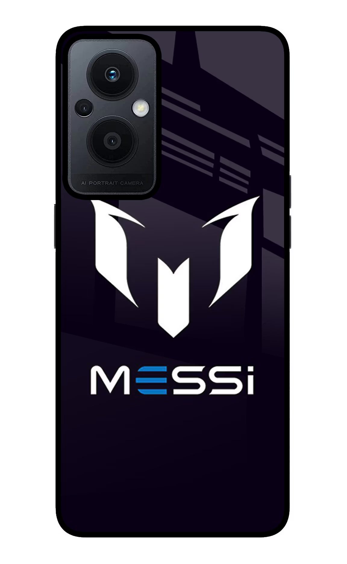Messi Logo Oppo F21 Pro 5G Back Cover - Messi Logo Oppo F21 Pro 5G Glass Case Back Cover by Casekaro Messi Logo Oppo F21 Pro 5G Glass Case Back Cover by Casekaro