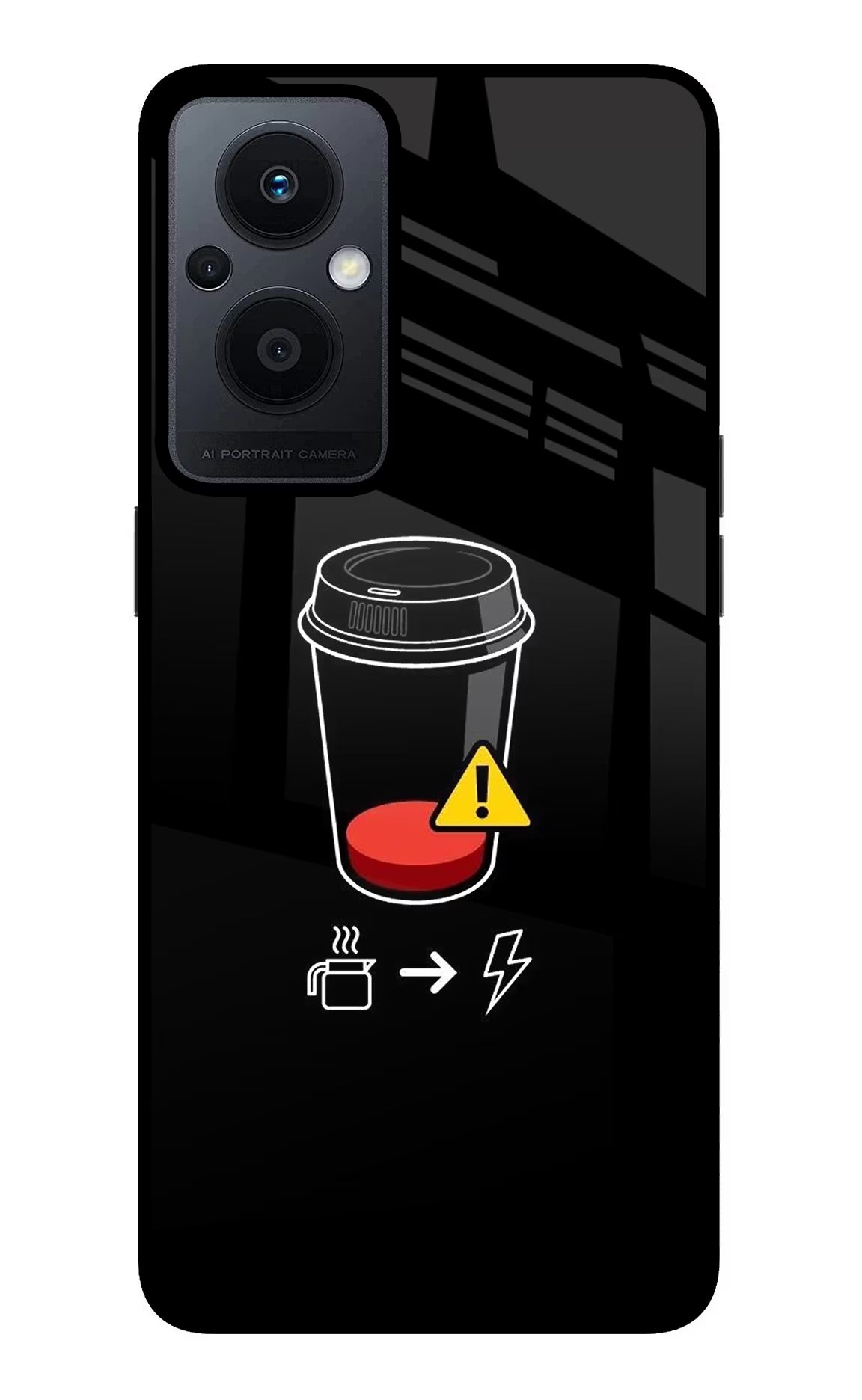 Coffee Oppo F21 Pro 5G Back Cover - Coffee Oppo F21 Pro 5G Glass Case Back Cover by Casekaro Coffee Oppo F21 Pro 5G Glass Case Back Cover by Casekaro