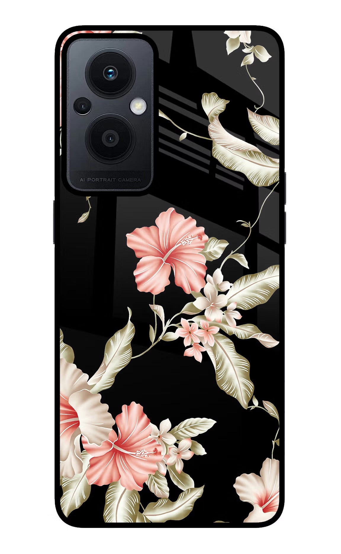 Flowers Oppo F21 Pro 5G Back Cover - Flowers Oppo F21 Pro 5G Glass Case Back Cover by Casekaro Flowers Oppo F21 Pro 5G Glass Case Back Cover by Casekaro