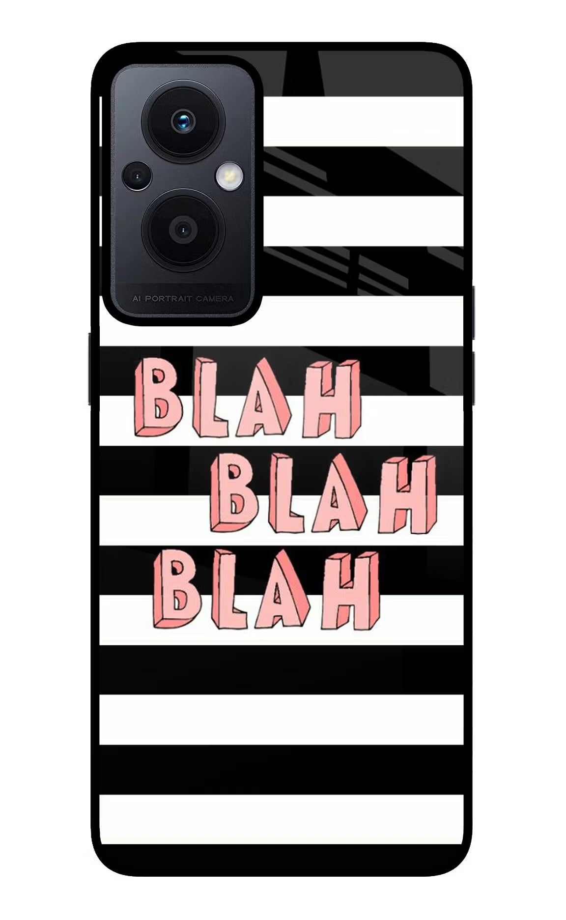 Blah Blah Blah Oppo F21 Pro 5G Back Cover - Blah Blah Blah Oppo F21 Pro 5G Glass Case Back Cover by Casekaro Blah Blah Blah Oppo F21 Pro 5G Glass Case Back Cover by Casekaro
