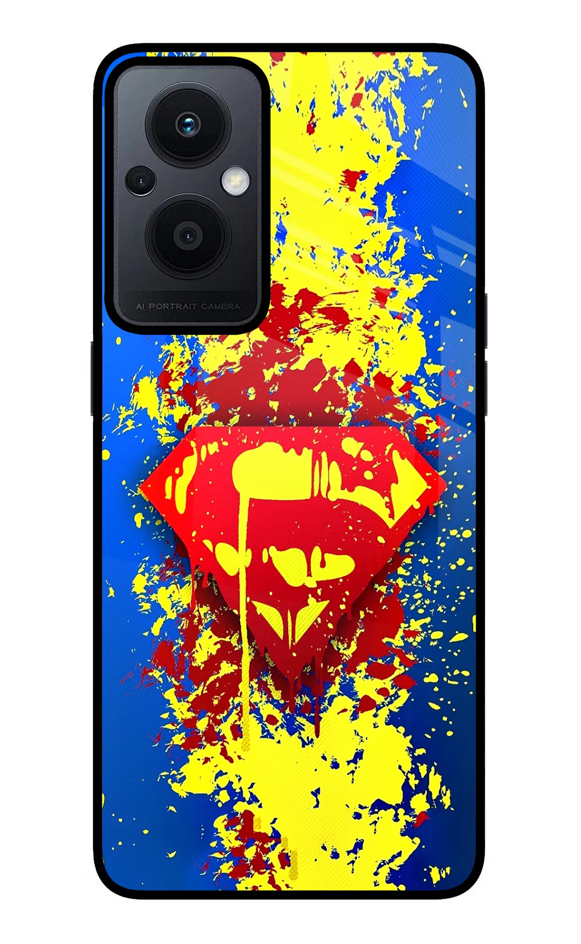 Superman logo Oppo F21 Pro 5G Back Cover - Superman logo Oppo F21 Pro 5G Glass Case Back Cover by Casekaro Superman logo Oppo F21 Pro 5G Glass Case Back Cover by Casekaro