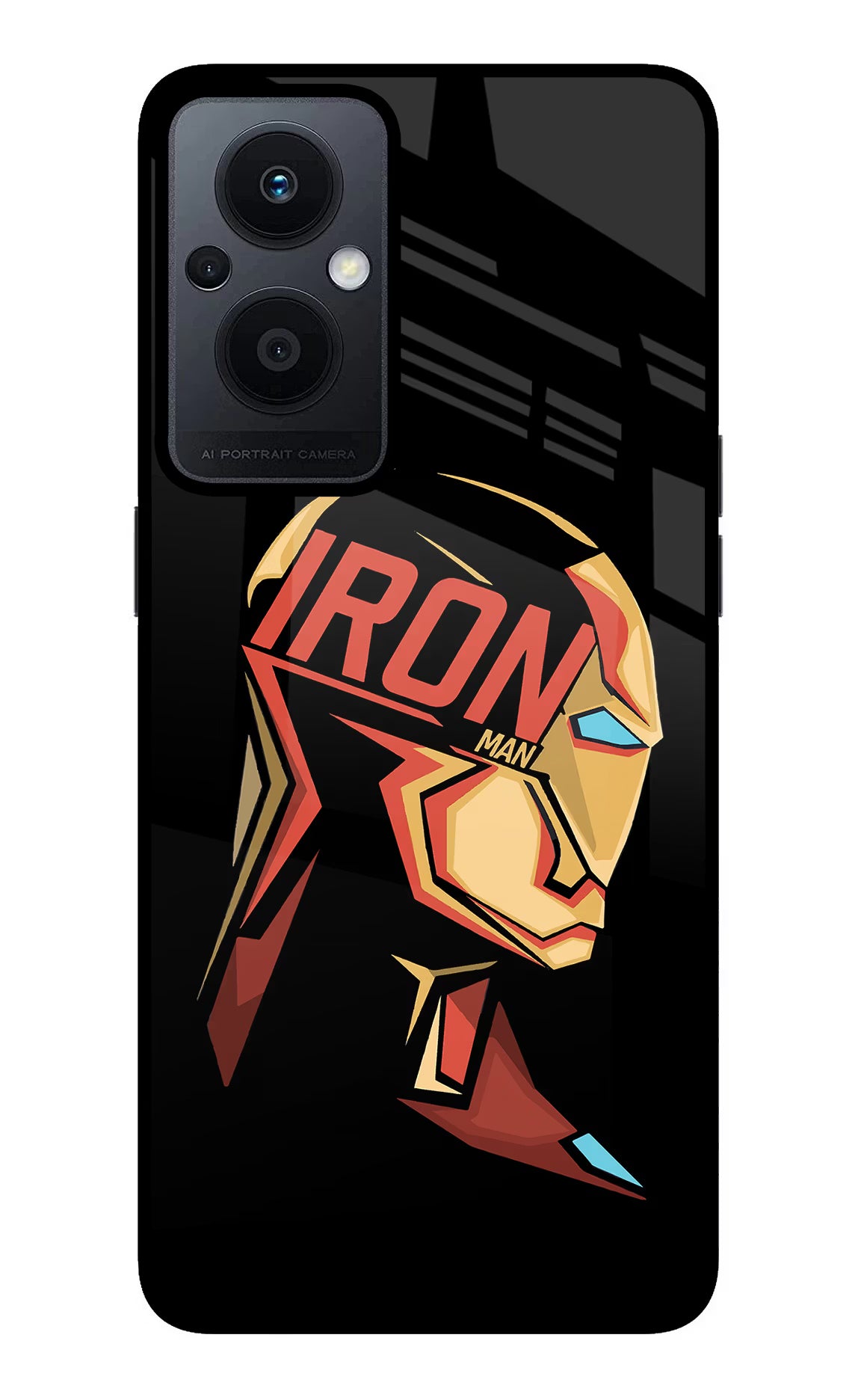 IronMan Oppo F21 Pro 5G Back Cover - IronMan Oppo F21 Pro 5G Glass Case Back Cover by Casekaro IronMan Oppo F21 Pro 5G Glass Case Back Cover by Casekaro