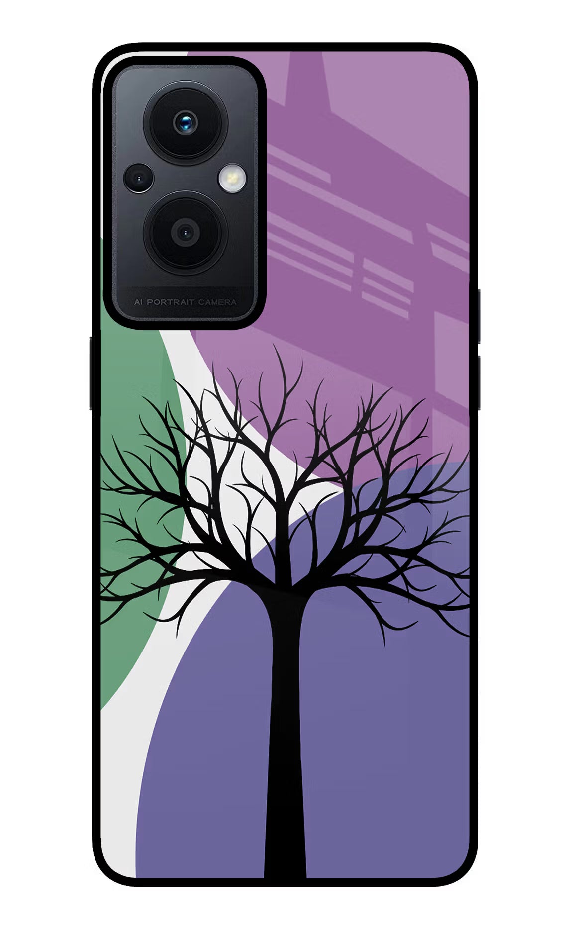 Tree Art Oppo F21 Pro 5G Back Cover - Tree Art Oppo F21 Pro 5G Glass Case Back Cover by Casekaro Tree Art Oppo F21 Pro 5G Glass Case Back Cover by Casekaro