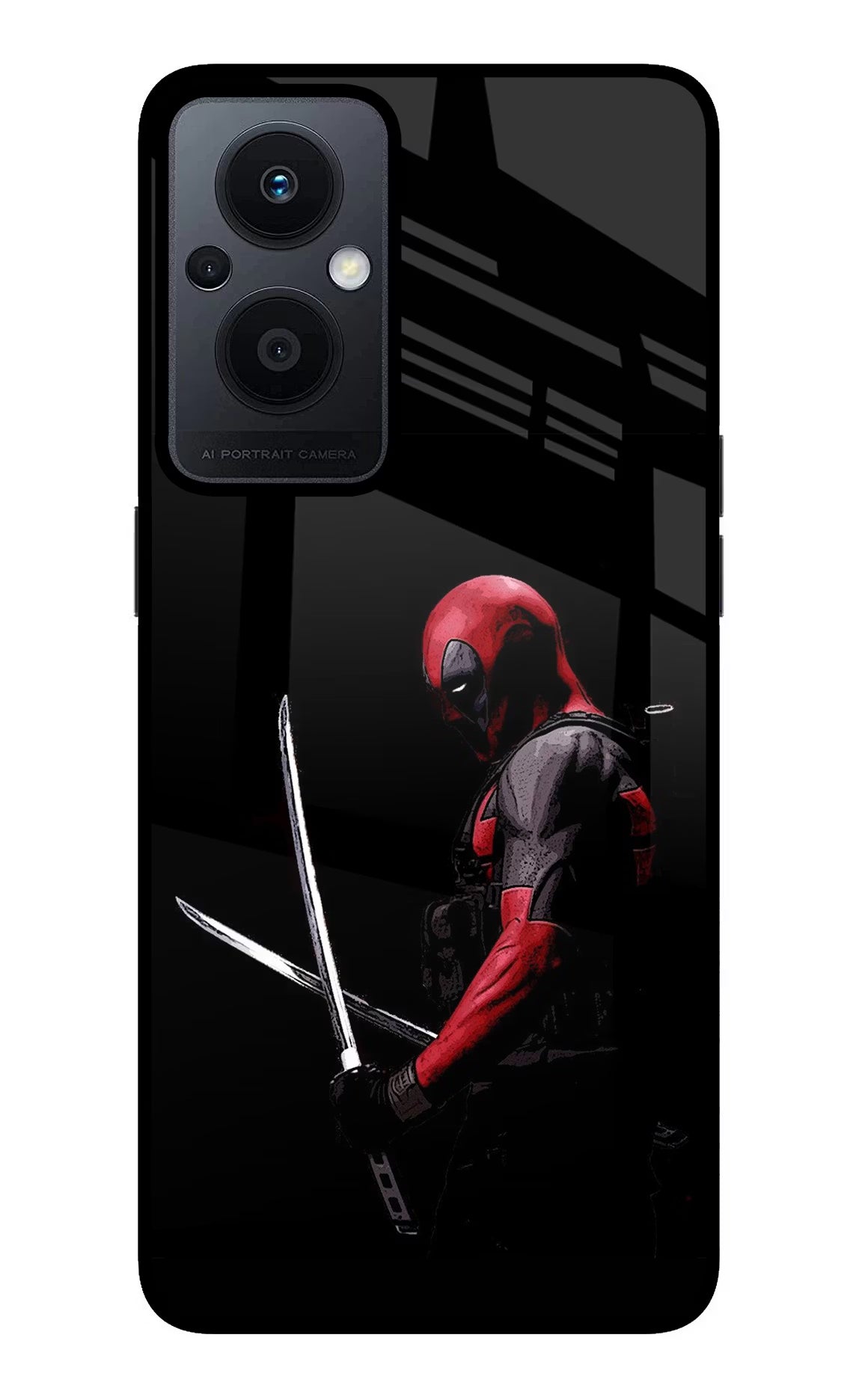 Deadpool Oppo F21 Pro 5G Back Cover - Deadpool Oppo F21 Pro 5G Glass Case Back Cover by Casekaro Deadpool Oppo F21 Pro 5G Glass Case Back Cover by Casekaro